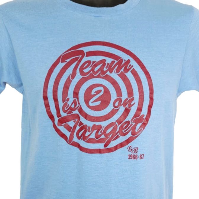 Vintage Vintage Archery T Shirt Mens Size Small Blue 80s 1986 1987 Bullseye Made In USA Size US S / EU 44-46 / 1 - 2 Thumbnail