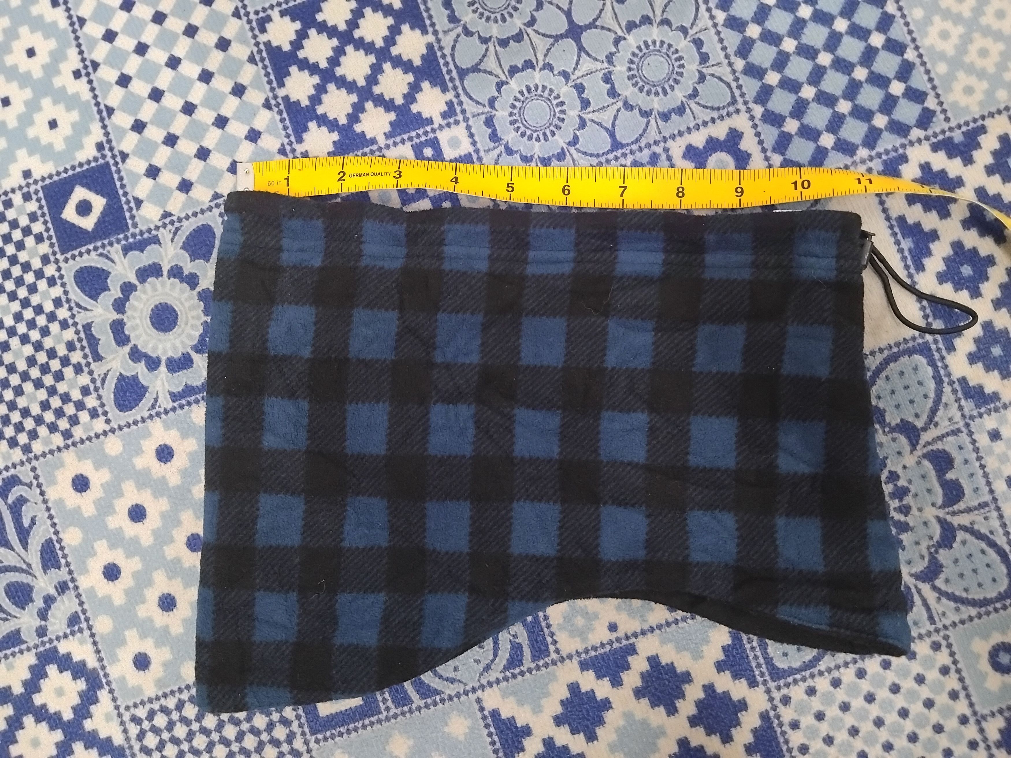 Japanese Brand Uniqlo checkered blue head mask Size ONE SIZE - 3 Thumbnail