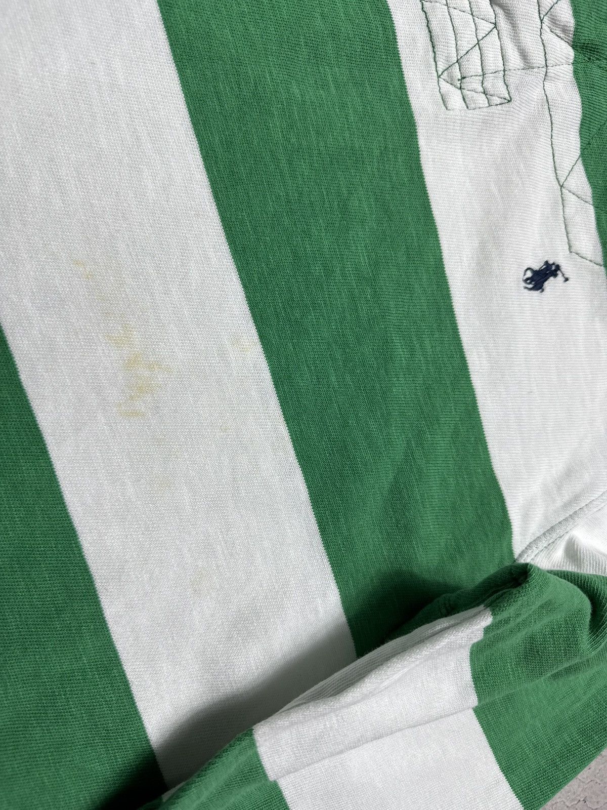 Polo Ralph Lauren Polo Ralph Lauren Rugby Sweatshirt Vintage Striped PRL Size US L / EU 52-54 / 3 - 11 Thumbnail