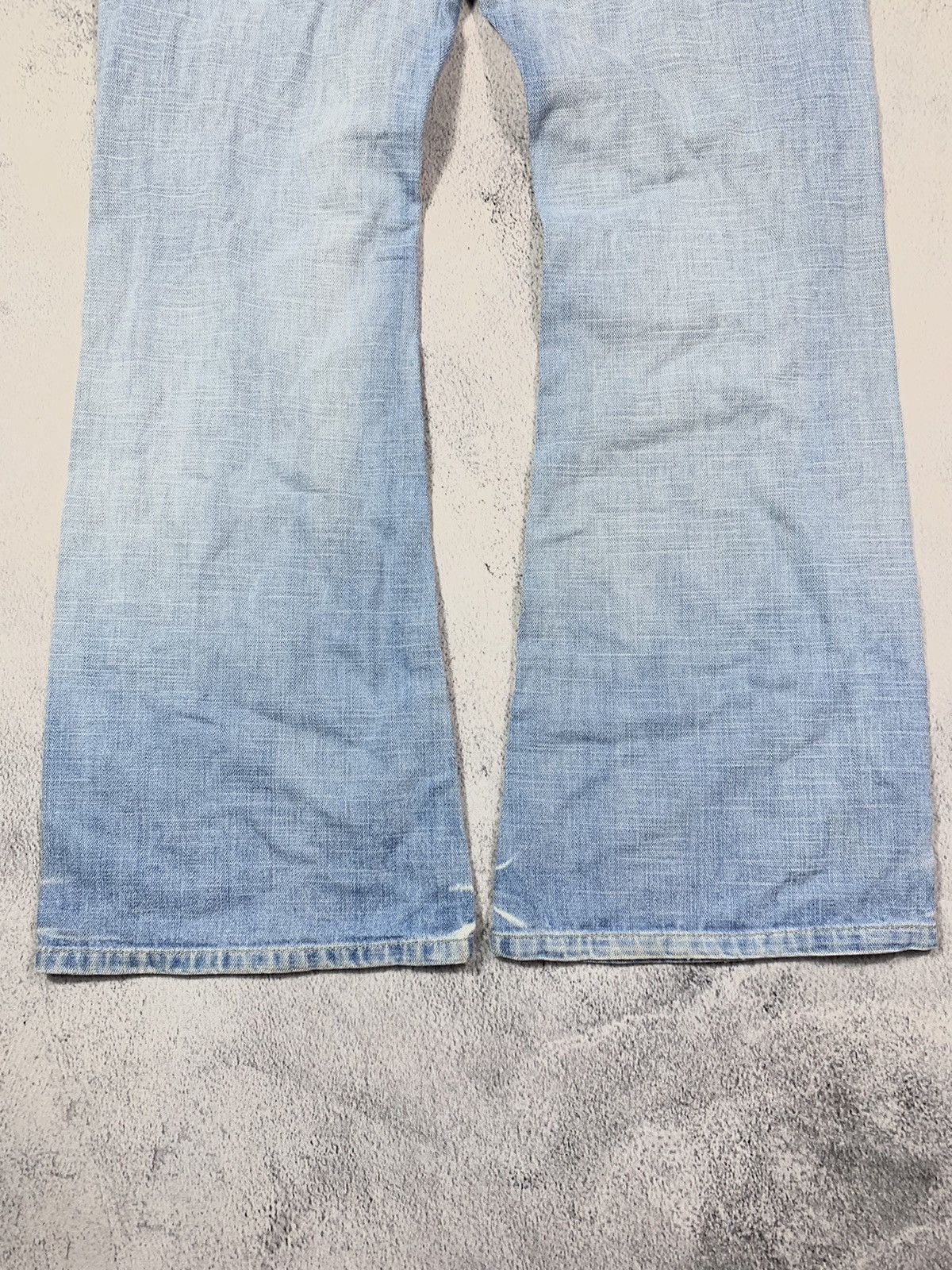 Japanese Brand × Vintage Vintage Y2K Japanese faded flared denim jeans size 30 Size 30" / US 8 / IT 44 - 9 Thumbnail