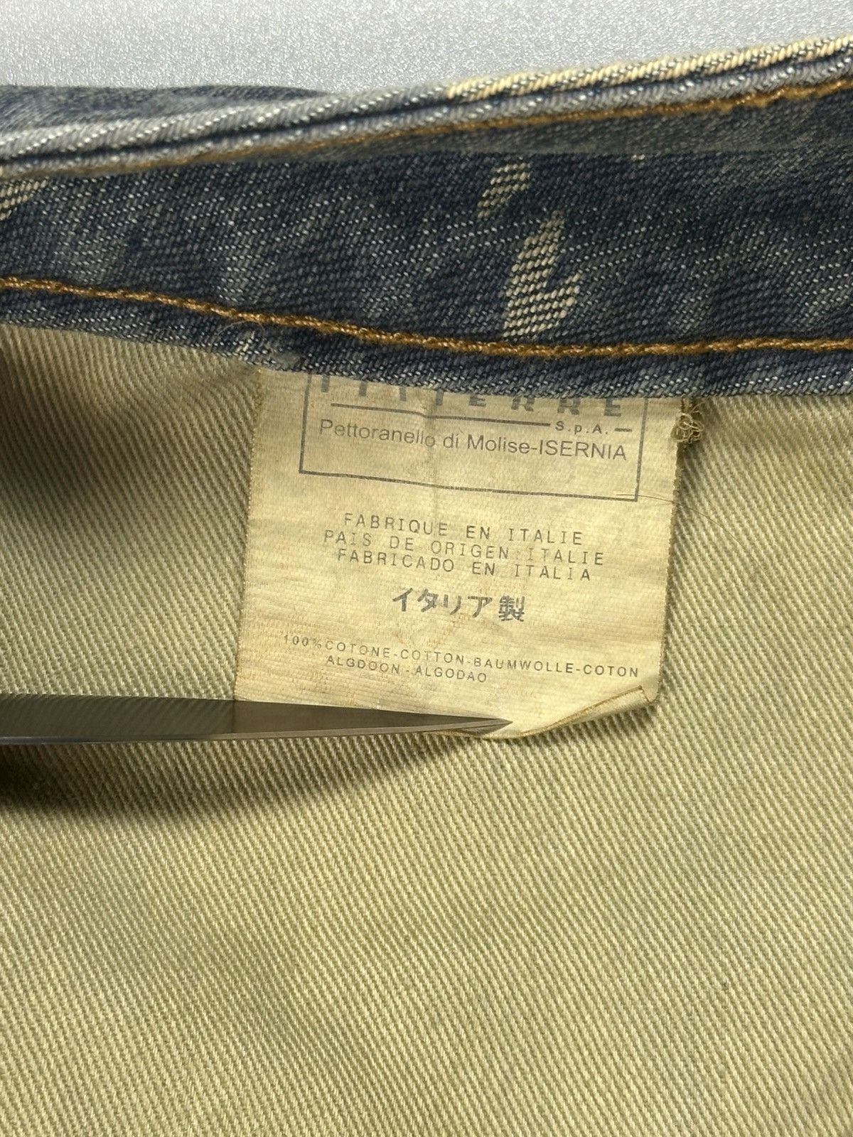 Just Cavalli 00s Just Cavalli Birds Raven Denim Straight Jeans Size US 33 - 17 Thumbnail