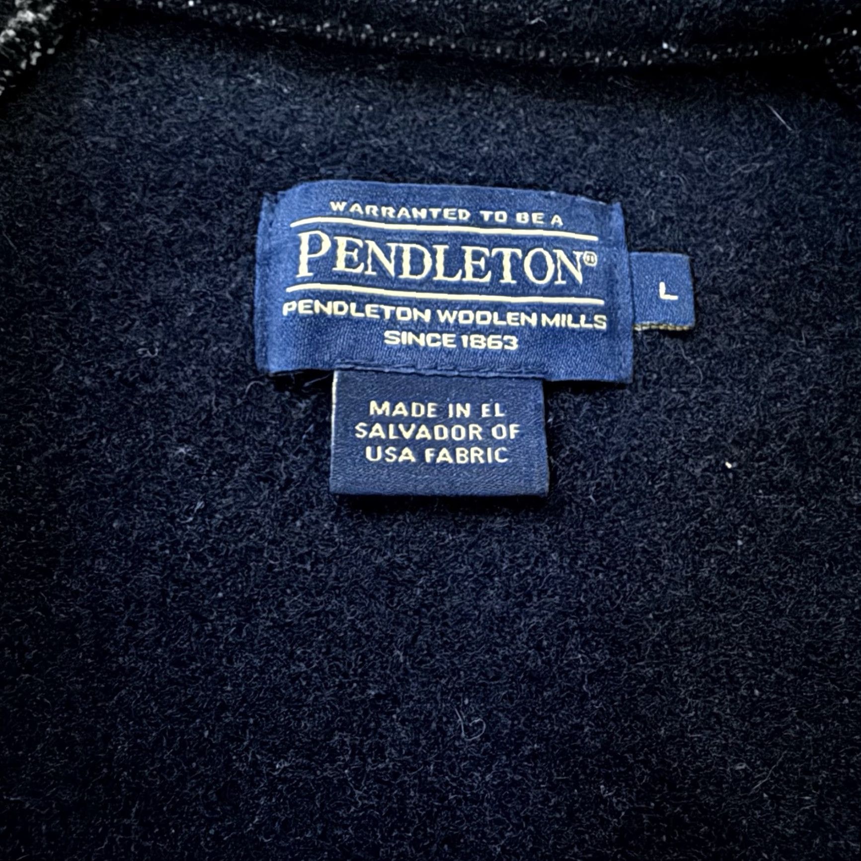 Pendleton VTG Pendleton Aztec Jacket Wool Jacket Large L Black Multicolor Aztec Southwest Navajo Tribal Womens US 90s Size L / US 10 / IT 46 - 3 Thumbnail