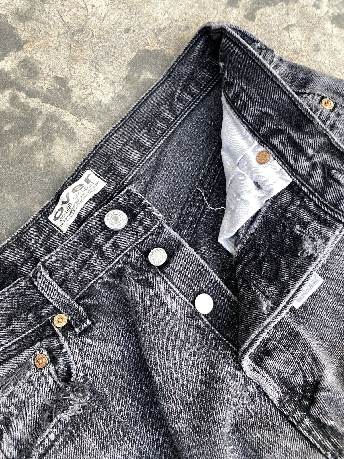 Levi's Vintage🔥Levi’s 501 Over Design Creation By Kousuke Matsui Size US 28 / EU 44 - 10 Thumbnail