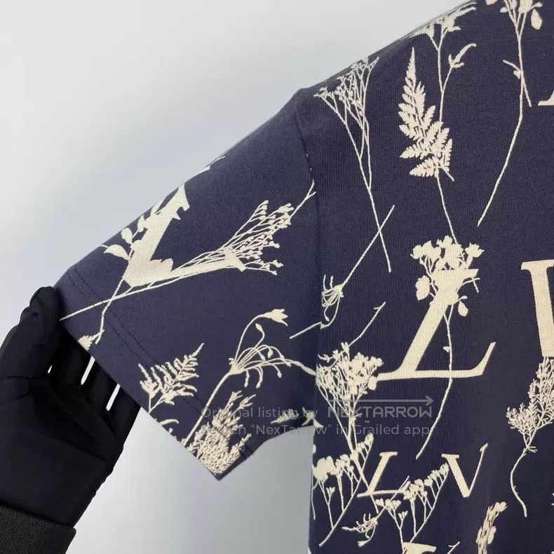 Louis Vuitton Louis Vuitton Blue wheat-ear printed short sleeves Size US XS / EU 42 / 0 - 8 Thumbnail