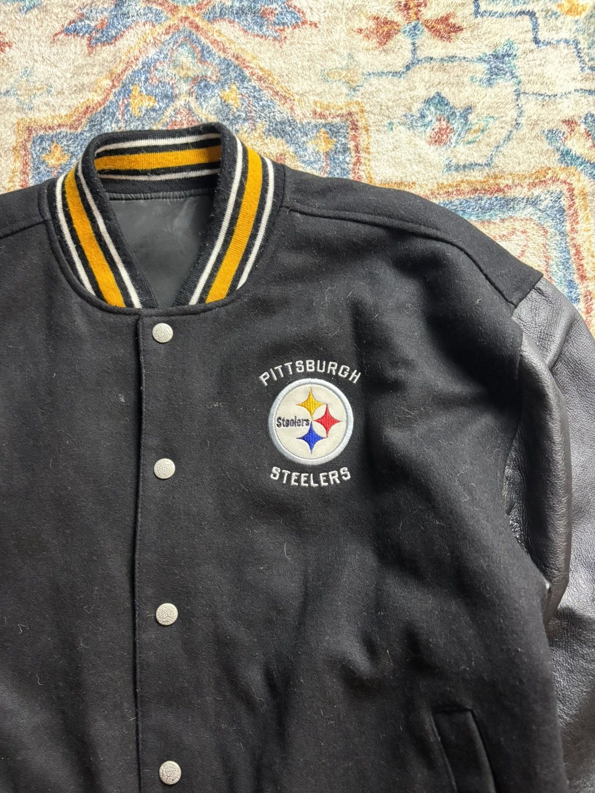 Reebok Vintage Reebok Jeff Hamilton Steelers Reversible Jacket Size US M / EU 48-50 / 2 - 7 Thumbnail