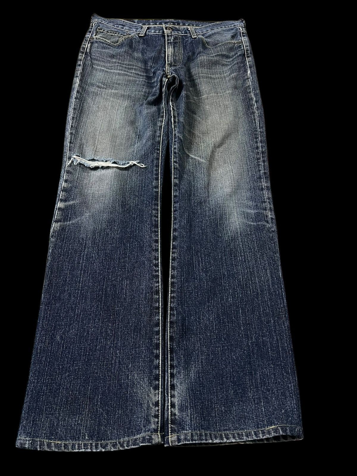 Levi's × Levi's Vintage Clothing Vintage Levis 537 Faded Distress Jeans Size US 33 - 1 Thumbnail