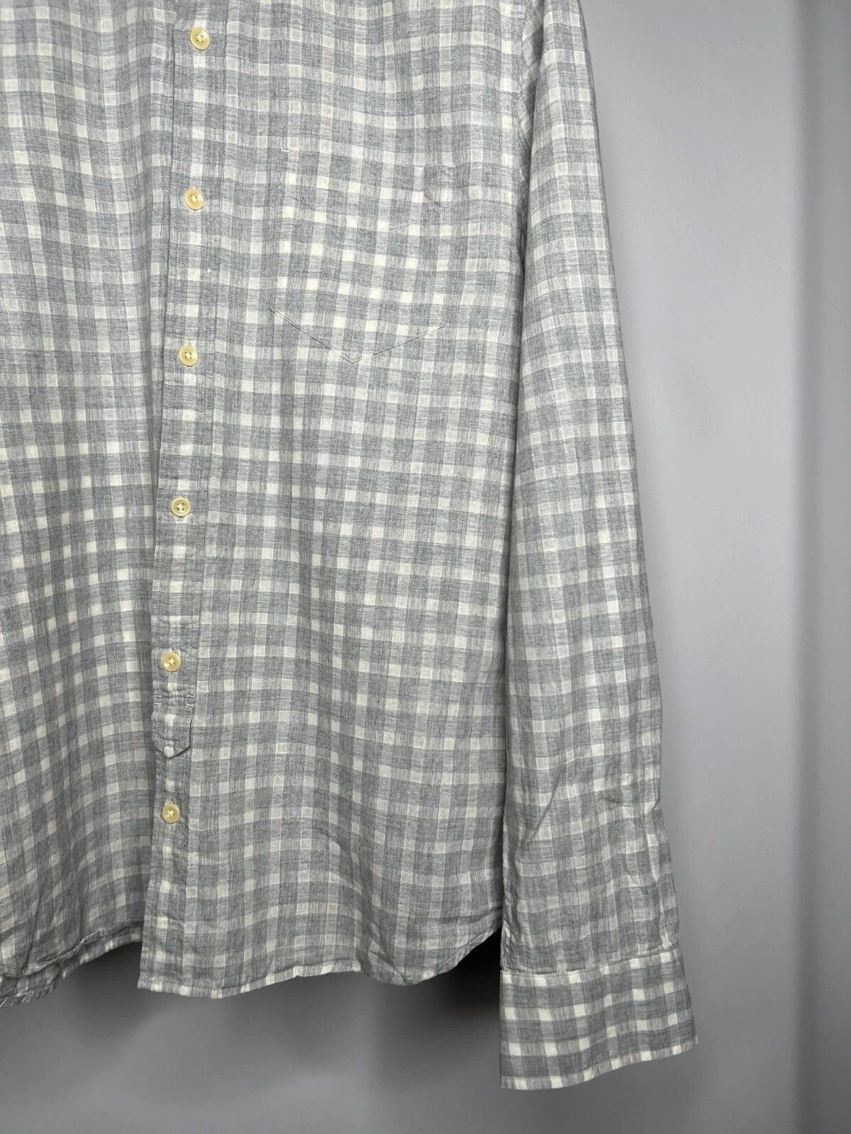 Allsaints ALLSAINTS Haku L/Slv Shirt Wool Linen Blend Plaid Japan Made Size US L / EU 52-54 / 3 - 5 Thumbnail