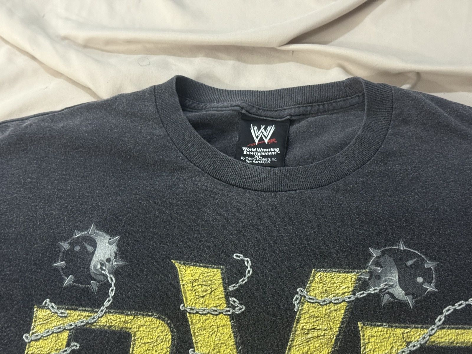 Vintage Vintage 2000s WWE Rob Van Dam RVD T Shirt Size US XL / EU 56 / 4 - 7 Thumbnail