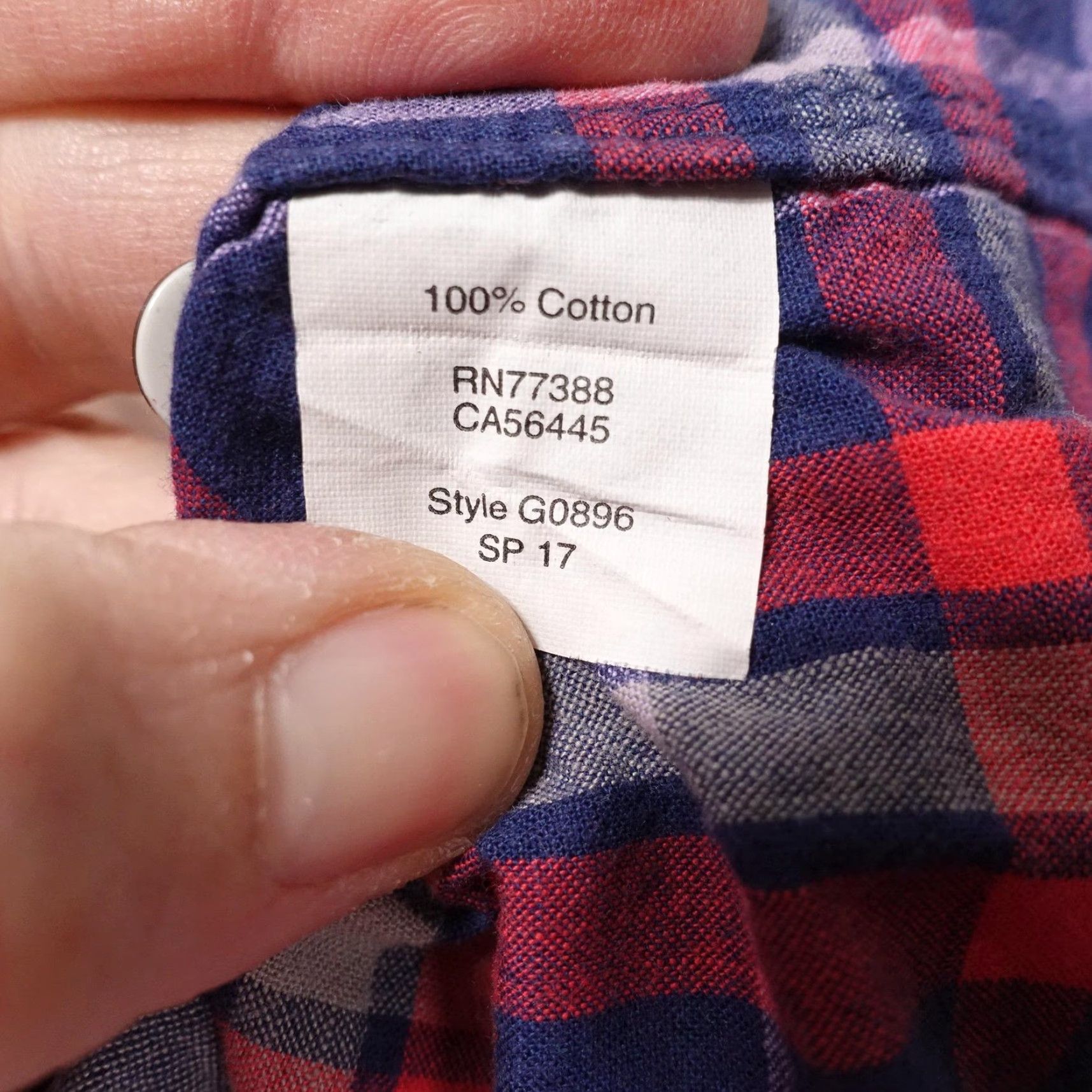 J.Crew J.CREW Shirt Womens L Blue Red Plaid Button-Up Boy Fit Long Sleeve Casual 100% Cotton Ladies Size L / US 10 / IT 46 - 7 Thumbnail