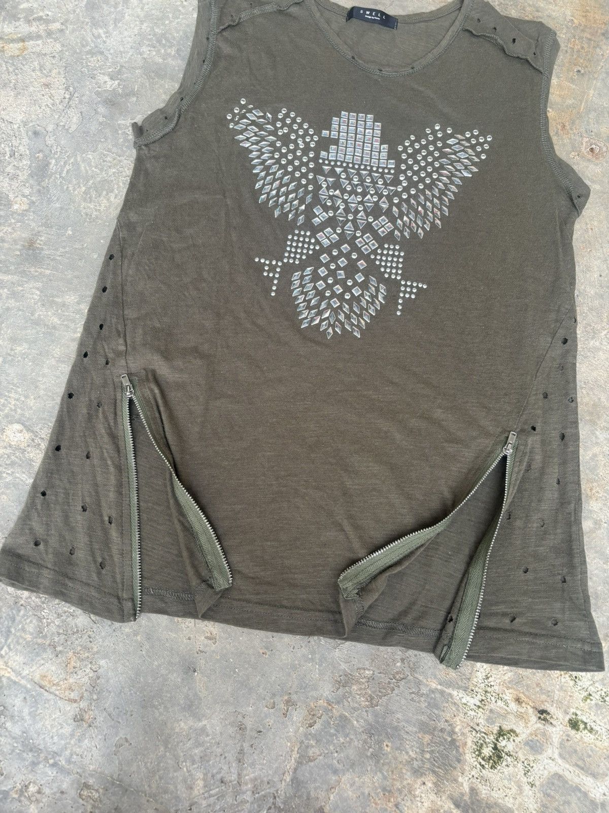 Hysteric Glamour Distressed Swell Punk Style Beater Size US M / EU 48-50 / 2 - 3 Thumbnail