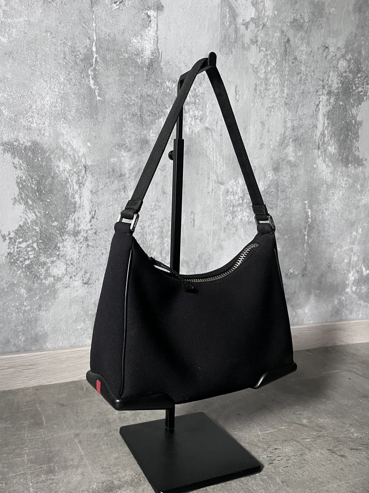 Prada 90s Messenger Bag Prada Sport Shoulder Bag Nylon Black 90s Rare