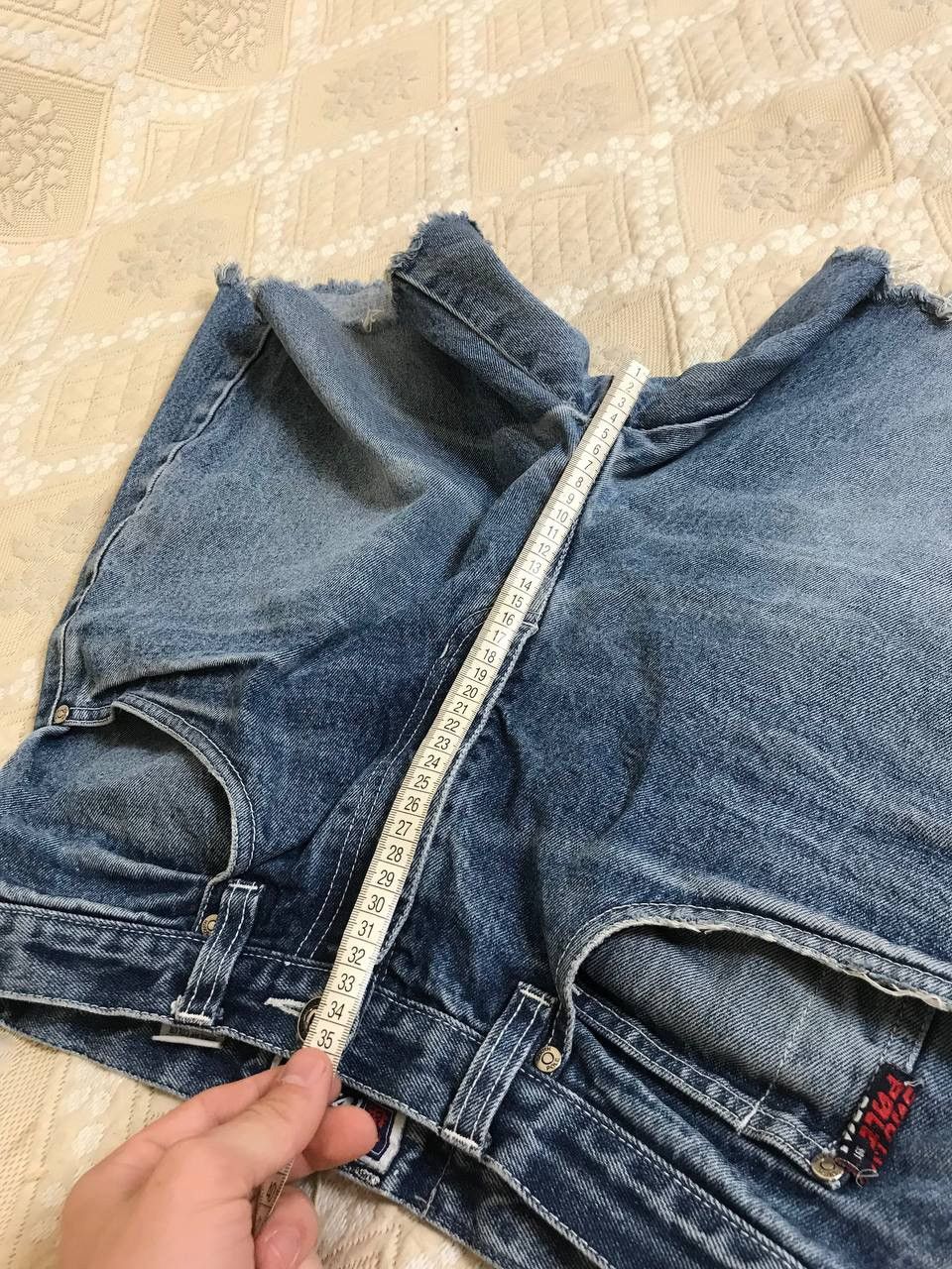 Southpole 🔥 Crazy Y2K Polar Co Southpole Logo Denim JNCO Skate Shorts Size US 32 / EU 48 - 9 Thumbnail