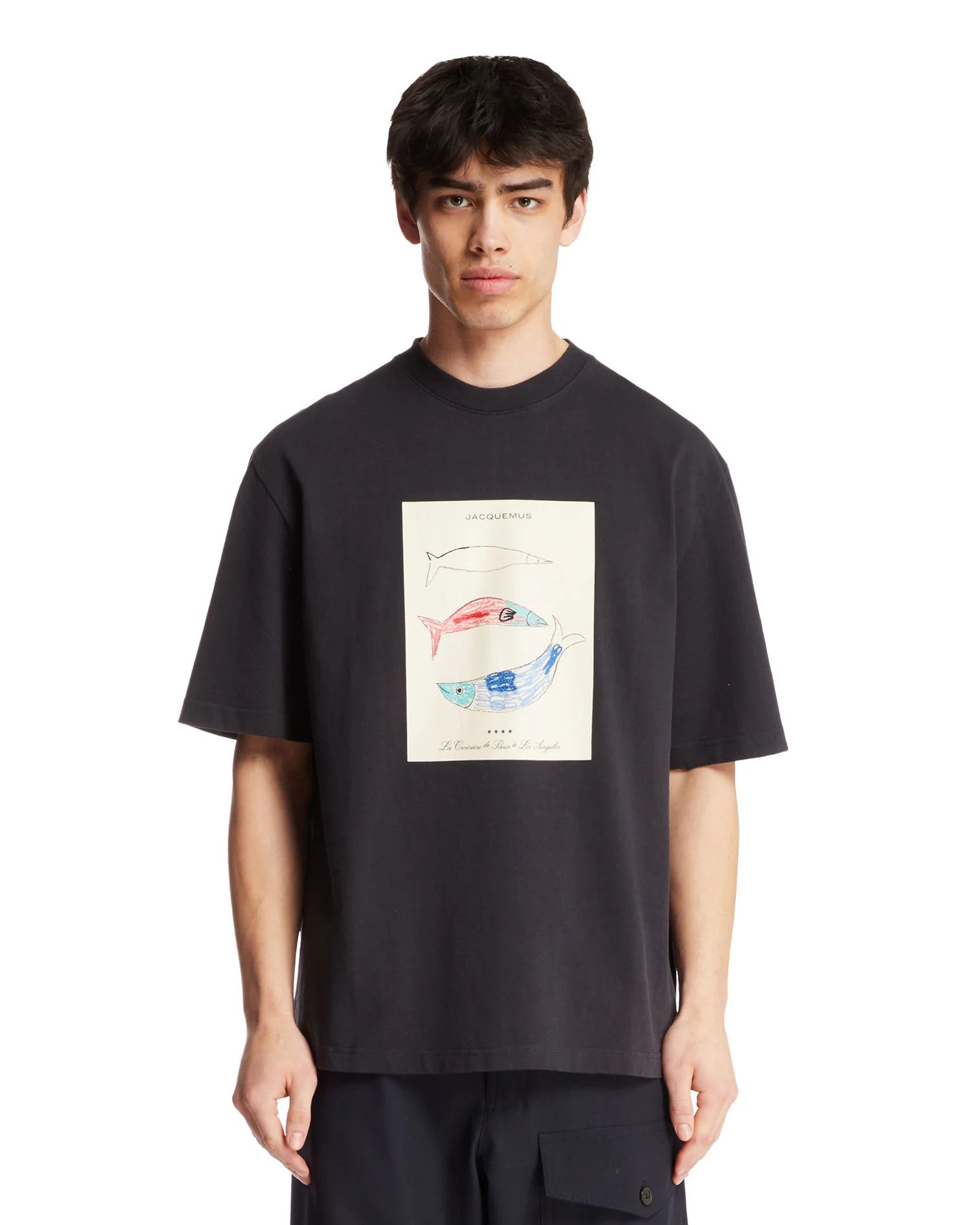 Jacquemus o1h1sh10525 Le T-Shirt Marino in Navy Blue Size US XXL / EU 58 / 5 - 1 Thumbnail