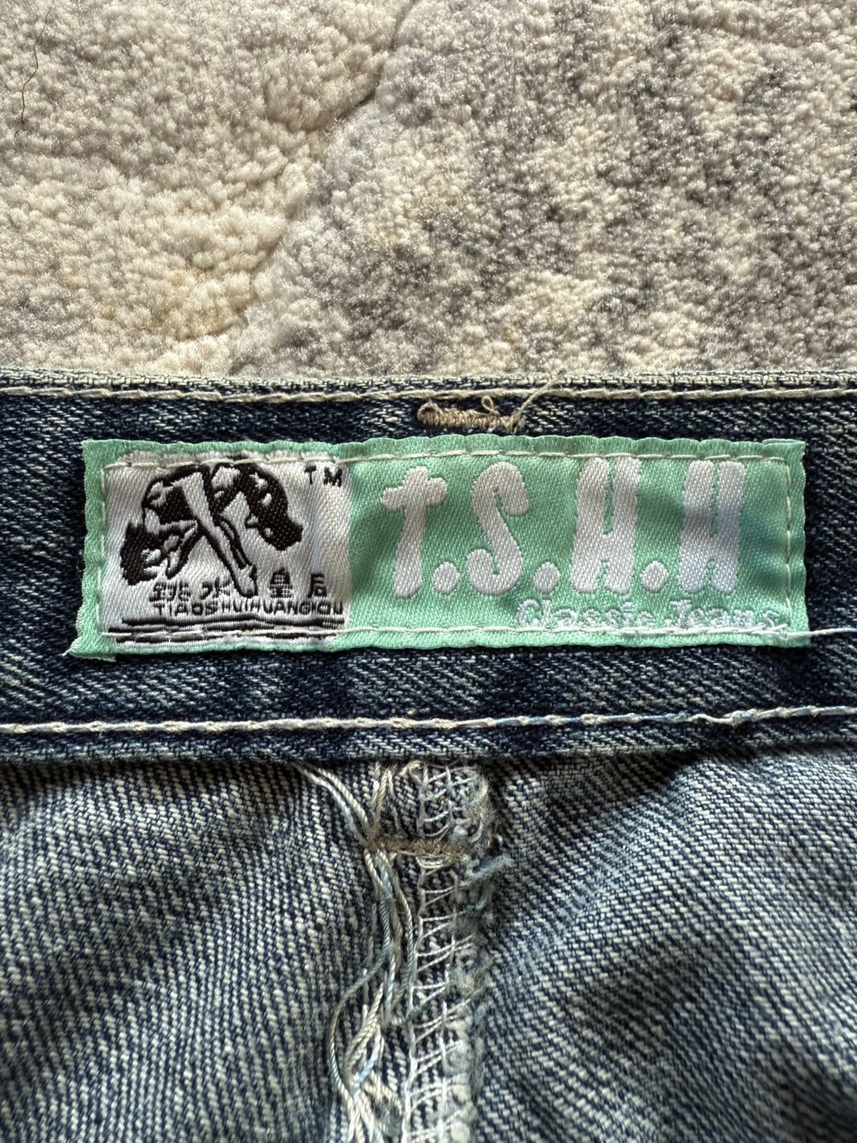 Le Grande Bleu (L.G.B.) T.S.H.H Japan Avant Garde Studded Zipper Denim Jeans Size US 28 / EU 44 - 21 Thumbnail