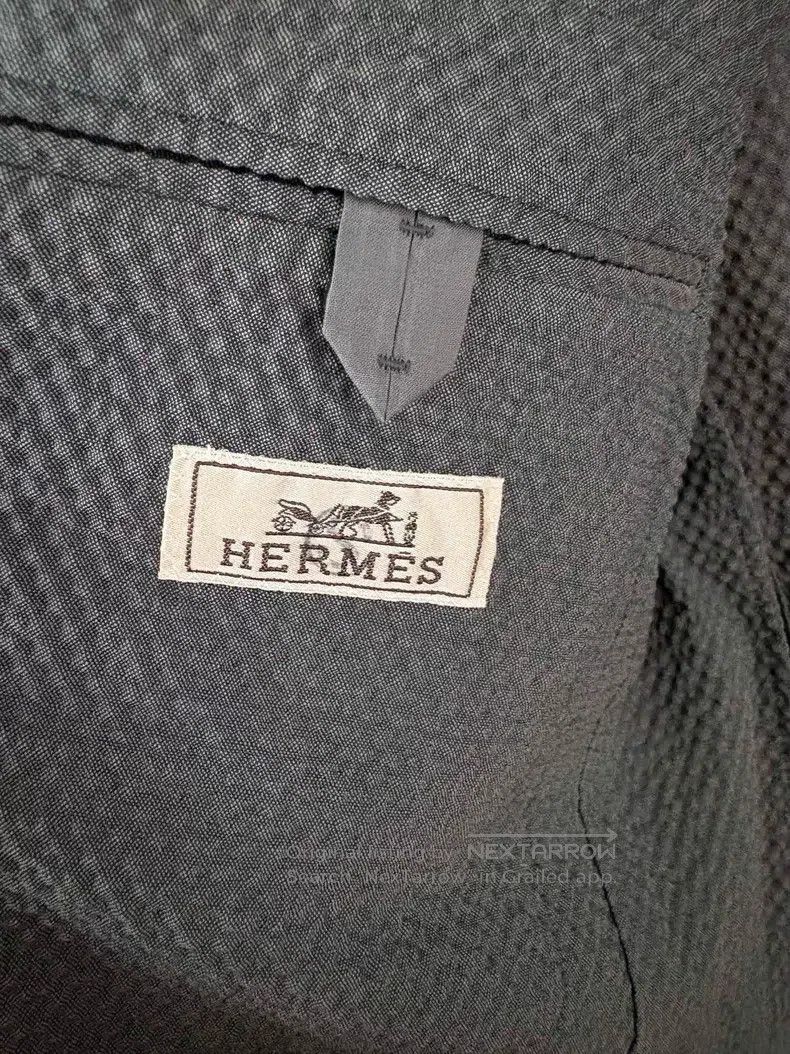 Hermes Hermes Men's Casual Jacket, Lightweight Wool Bubble Cloth Size US M / EU 48-50 / 2 - 6 Thumbnail