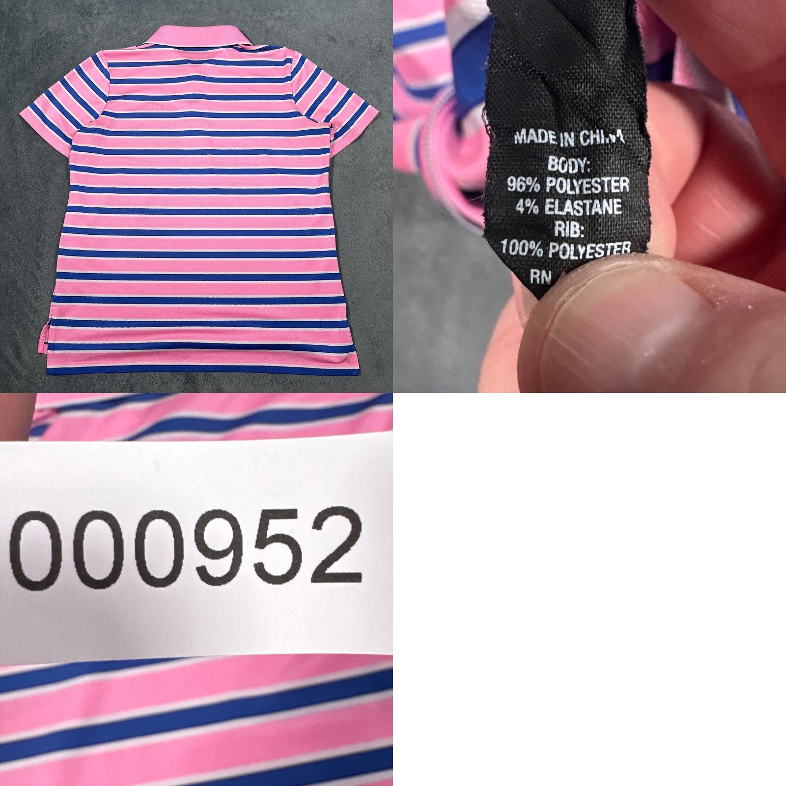 RLX Ralph Lauren RLX Ralph Lauren Polo Shirt Mens Large Pink Blue Stripe Biltmore Stitched Logo Size US L / EU 52-54 / 3 - 8 Thumbnail