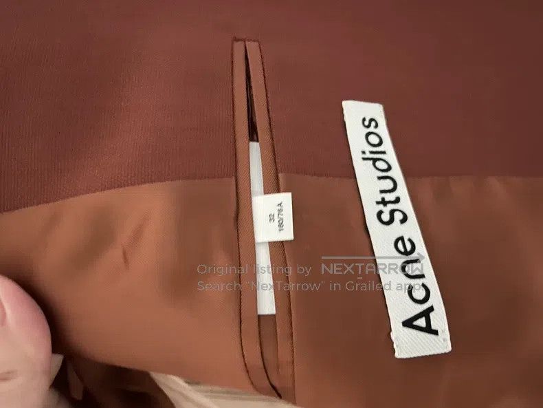 Acne Studios Acne Studios Caramel Red Brown Blazer, oversize fit Size 4XL / US 24-26 - 3 Thumbnail