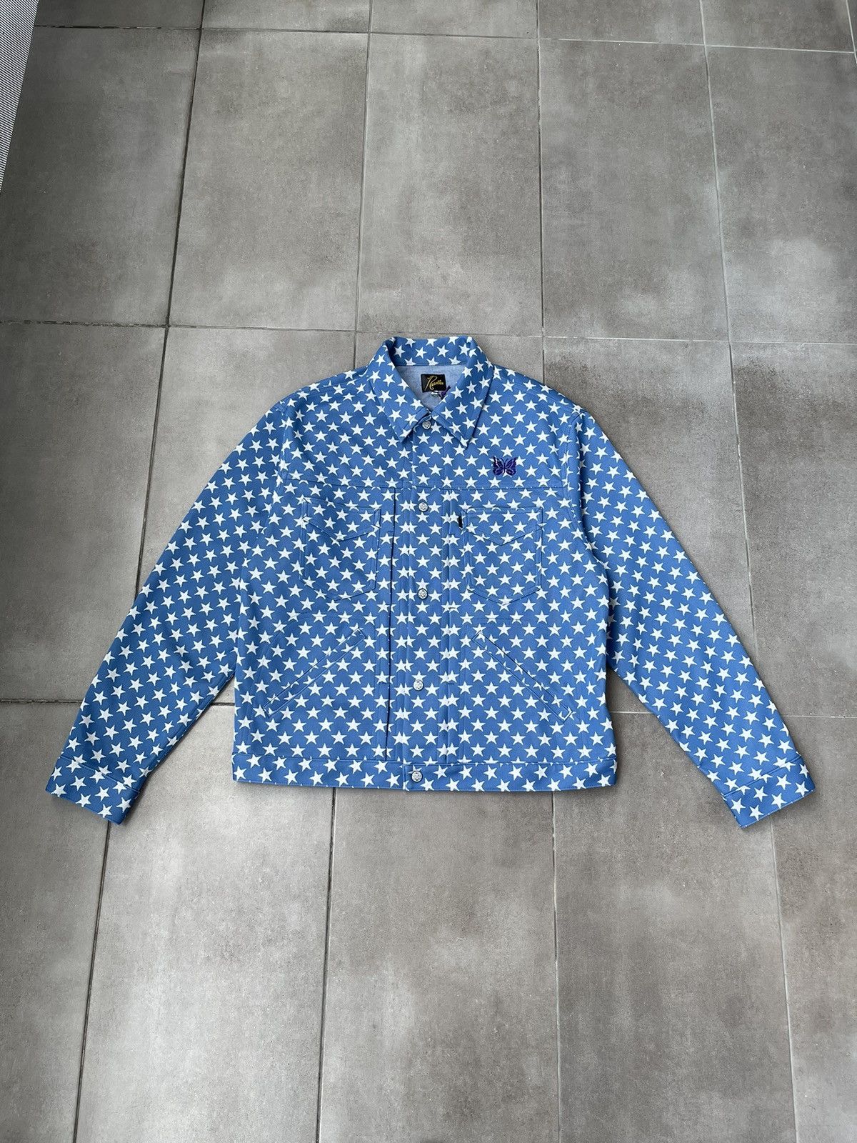 Needles !DS! SS23 Needles Butterfly Logo Penny Jean Star Jacket Size US L / EU 52-54 / 3 - 3 Thumbnail