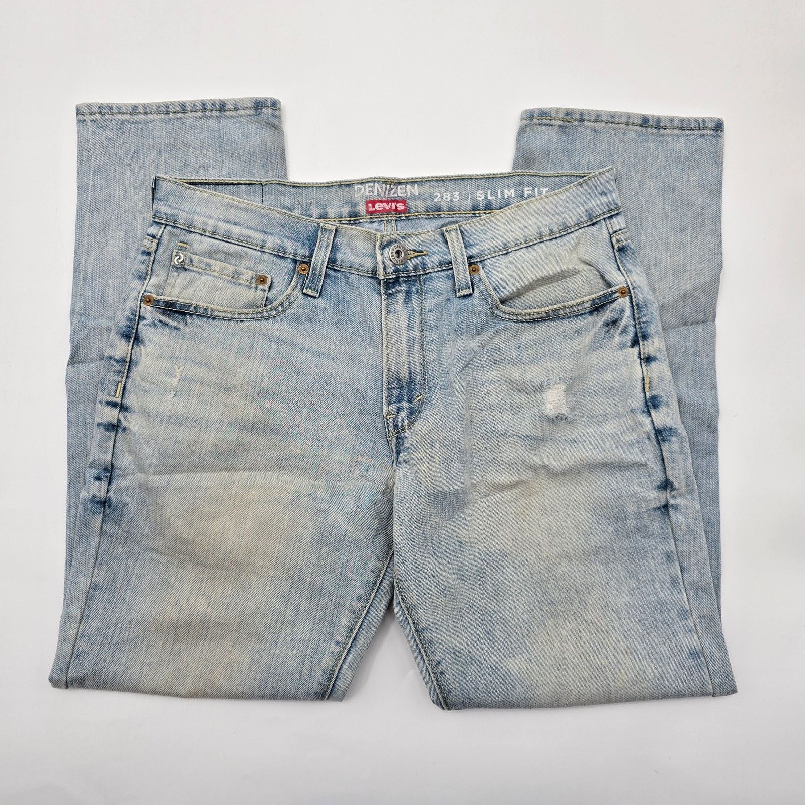 Levi's Levi's 283 Denizen Slim Fit Blue Denim Jeans Pants 32X30 Size US 32 / EU 48 - 3 Thumbnail