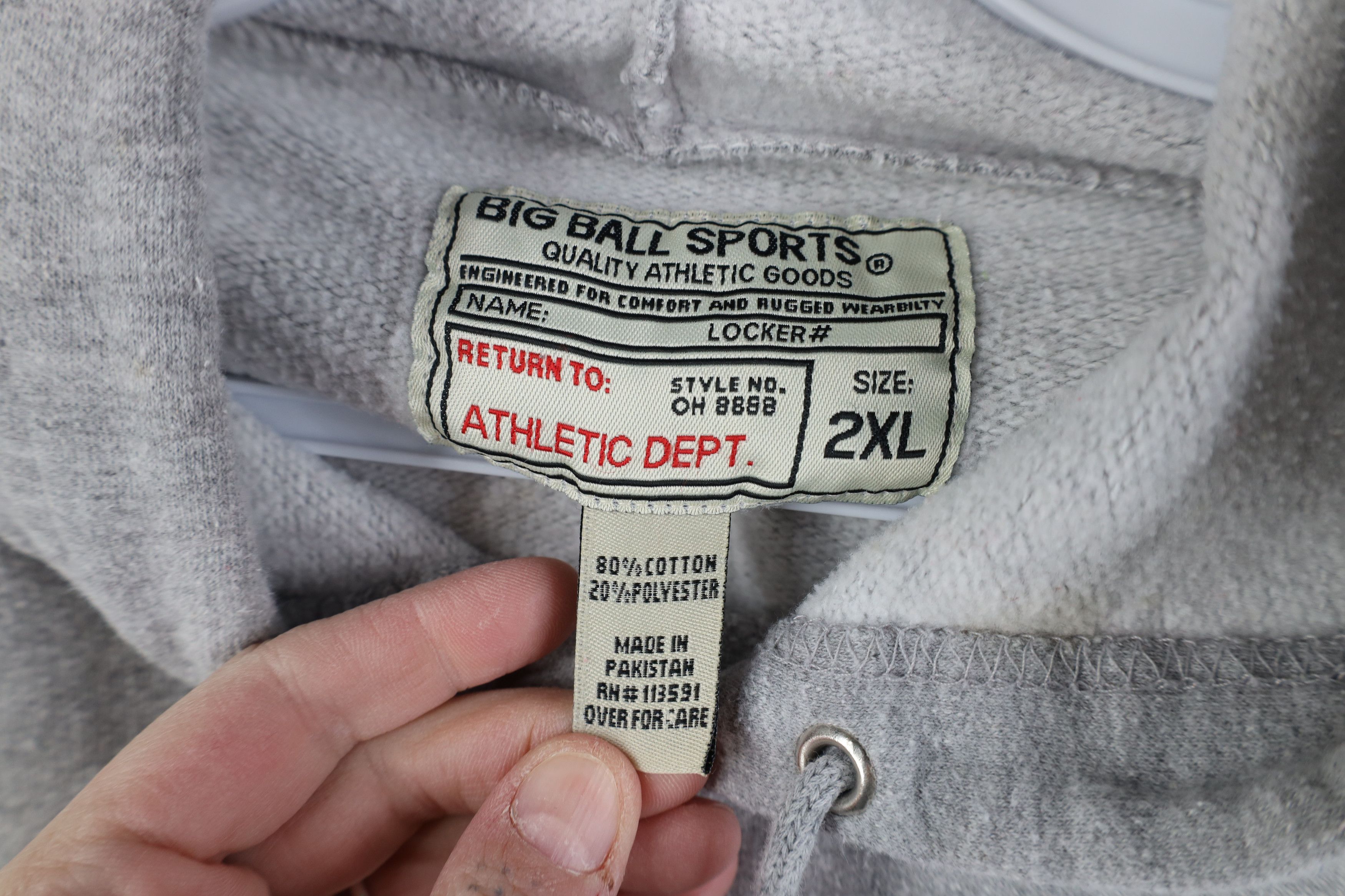 Vintage Vintage 90s Spell Out Ohio State University Hoodie Gray Size XXL / US 16-18 / IT 52-54 - 5 Thumbnail