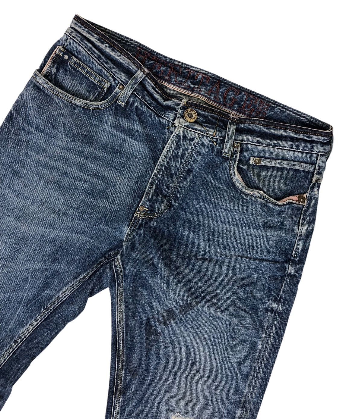 Japanese Brand Japan Rags Heritage Stone Washed Distressed Denim Jeans Size US 32 / EU 48 - 5 Thumbnail