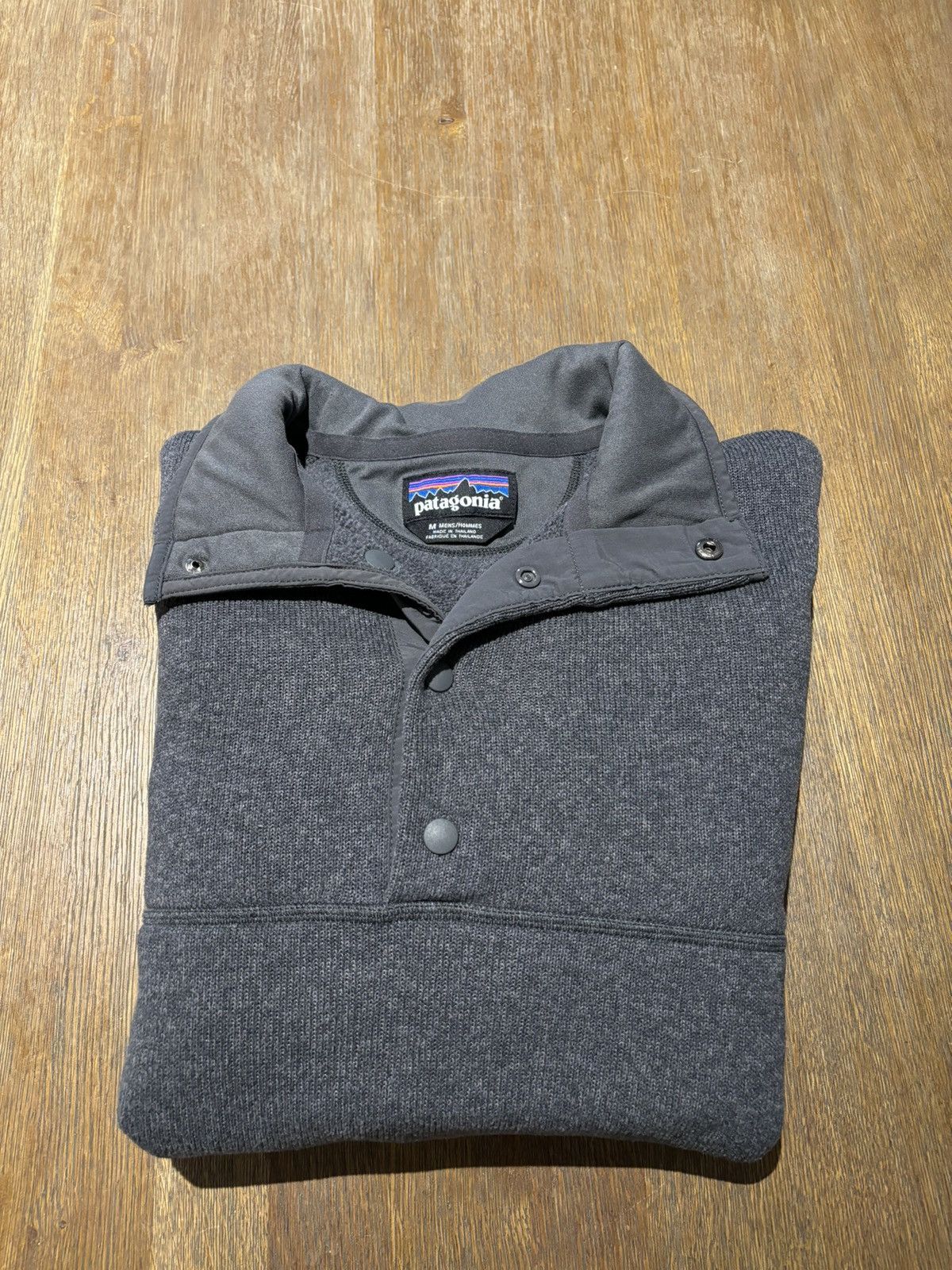 Patagonia Patagonia Fleece Sweater Pullover Button Up Black Gray Size US M / EU 48-50 / 2 - 3 Thumbnail