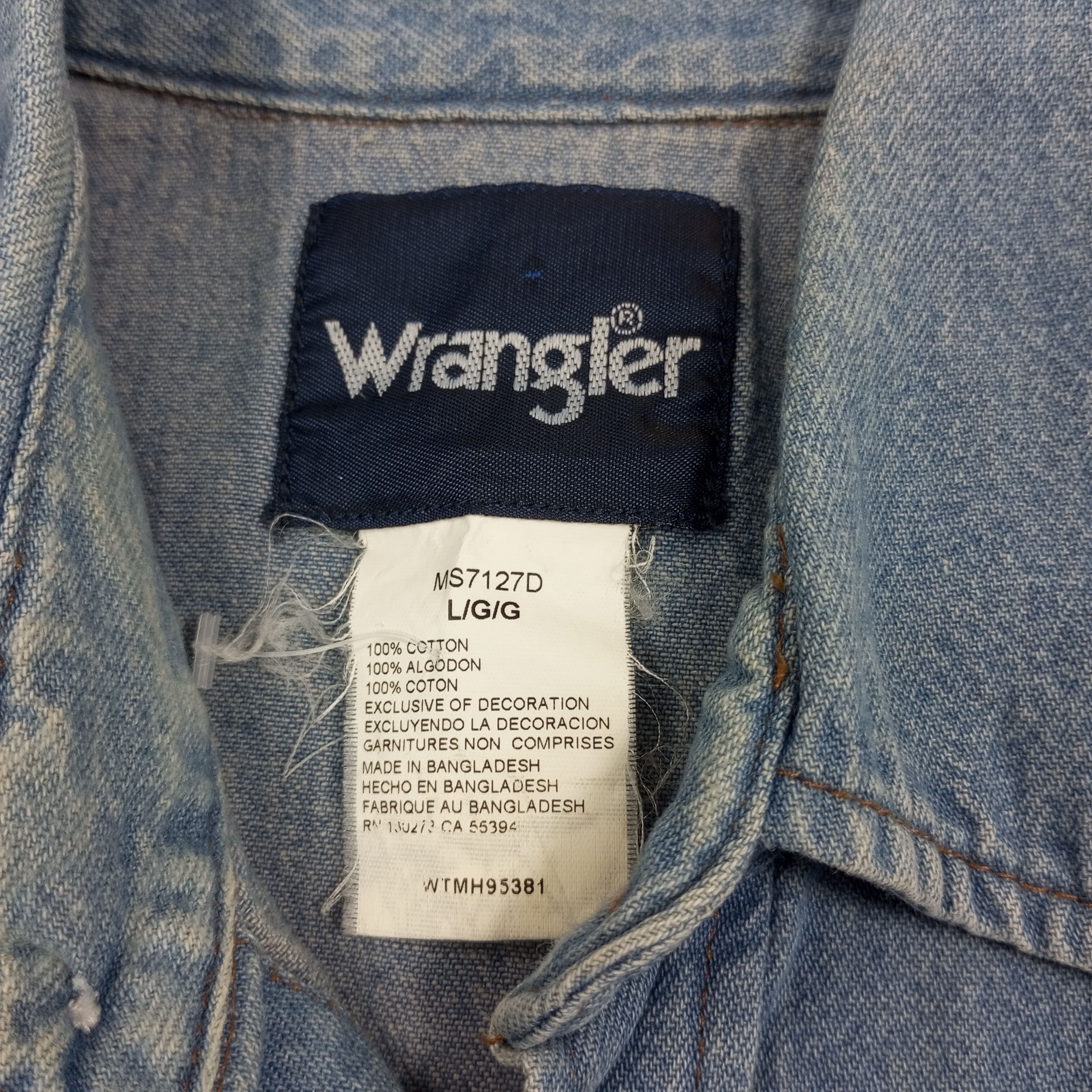 Vintage × Wrangler Wrangler Classic Style Casual Shirt Size US L / EU 52-54 / 3 - 5 Thumbnail
