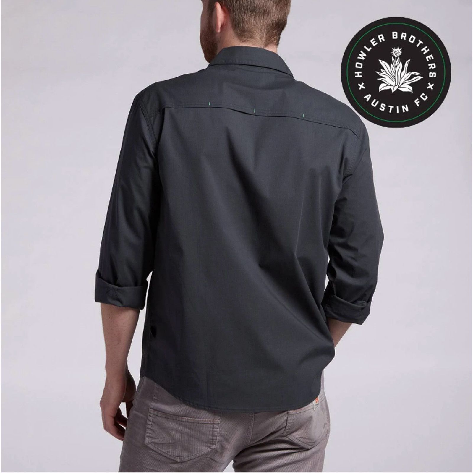 Howler Brothers NWT HOWLER BROS Austin FC Verde 2021 L/S Gaucho Snap Shirt Size US L / EU 52-54 / 3 - 7 Thumbnail