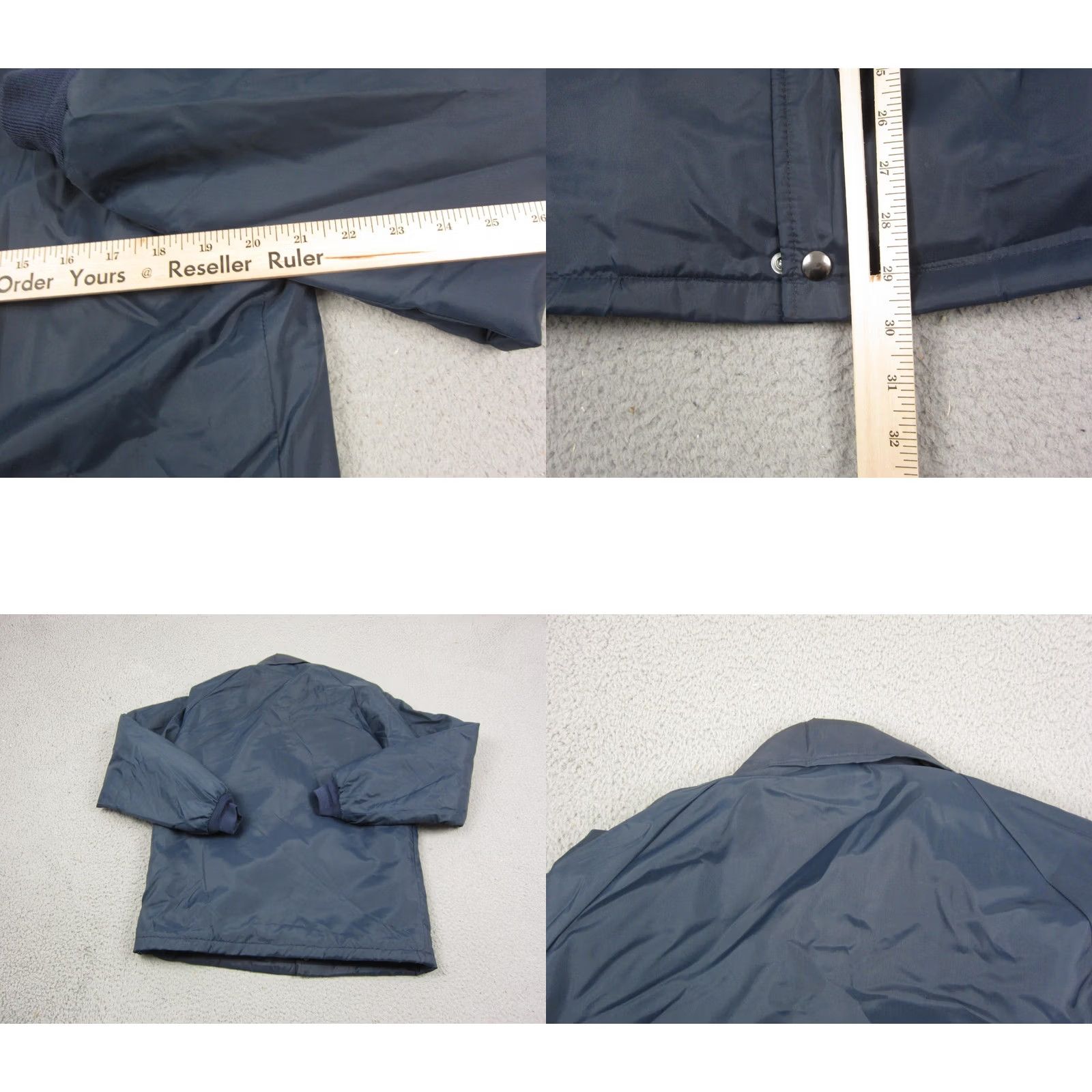 Vintage VINTAGE Weather Breaker Jacket Mens Bomber Jacket Blue 90s Lined Nylon Zip Small S Size US S / EU 44-46 / 1 - 8 Thumbnail