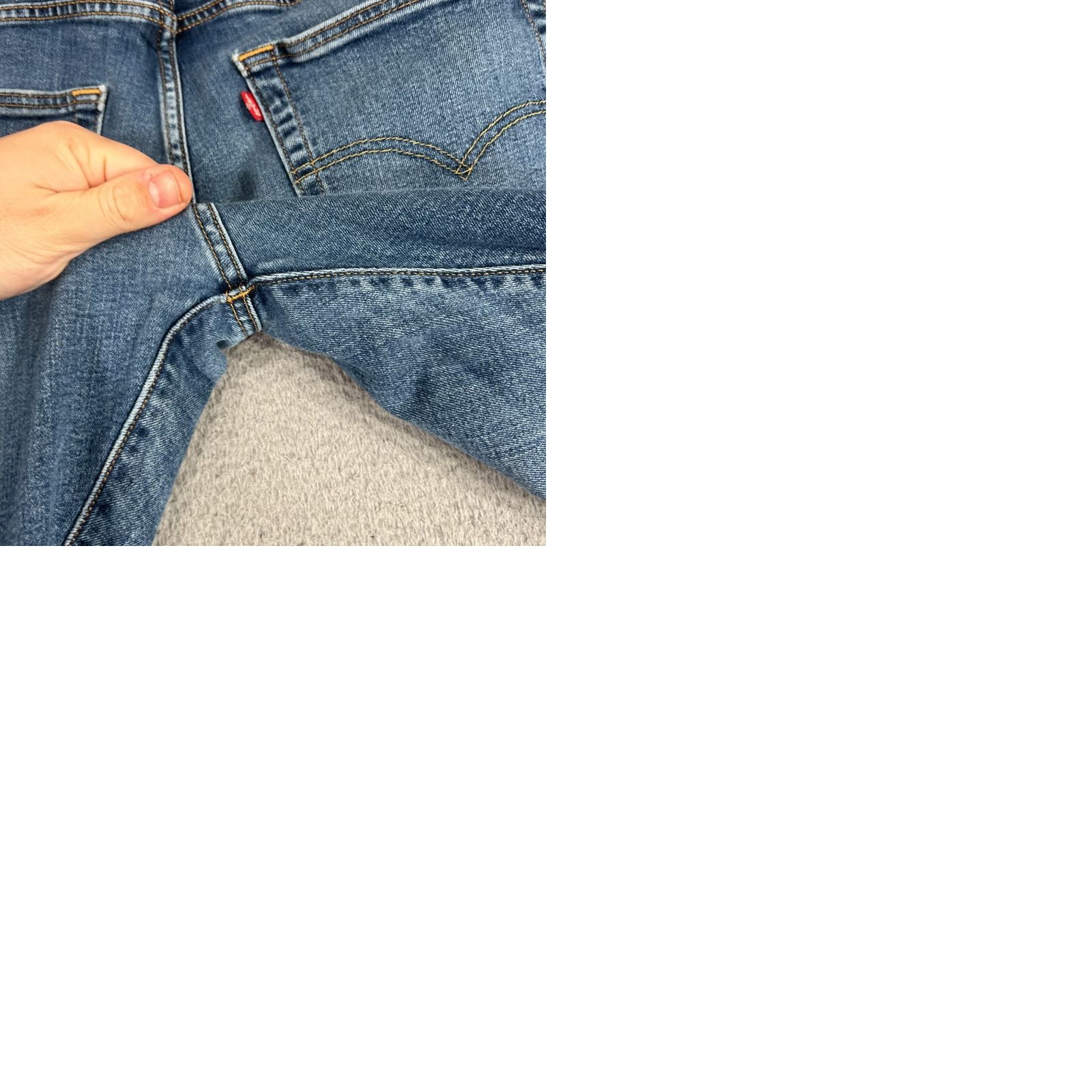 Levi's Levis 501 Jeans Mens 36x30 Blue Straight Button Fly Mid Rise Distressed Med Wash Regular 5-Pocket Denim Cotton Levi's 501 Series Jeans Mens Blue Size US 36 / EU 52 - 11 Thumbnail