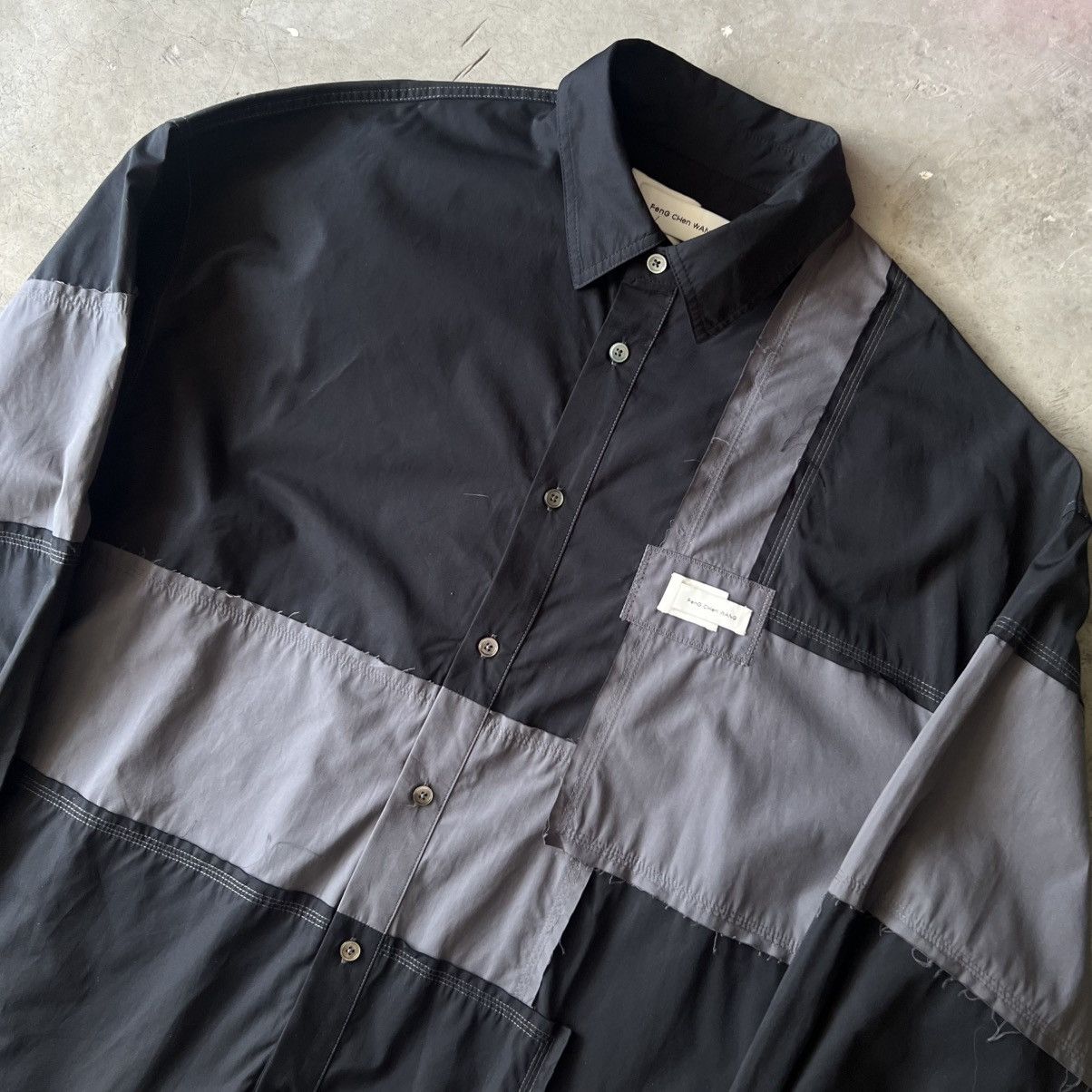 Feng Chen Wang Feng Cheng Wang - Deconstructed Patchwork Shirt Size US L / EU 52-54 / 3 - 6 Thumbnail