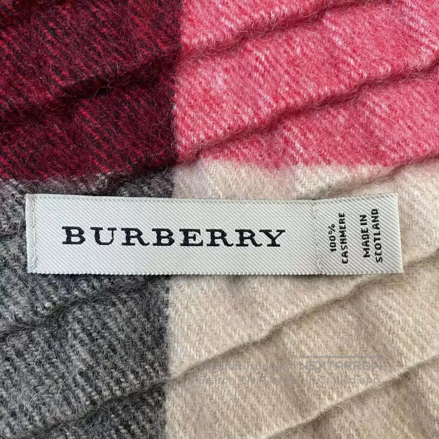 Burberry Burberry Classic Check Wool Wrap Scarf. Size ONE SIZE - 4 Thumbnail