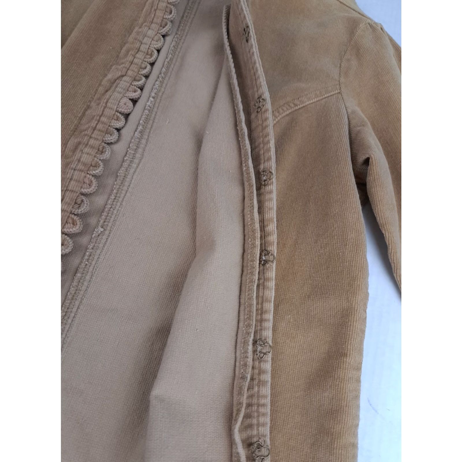 JCPenney VINTAGE Corduroy Shirt JC Penny Button-Up Women Large Brown Blazer Wire Hook Button-Down Casual Long Sleeve Spring Winter 22in Long 18in Pit to Pit Size L / US 10 / IT 46 - 3 Thumbnail