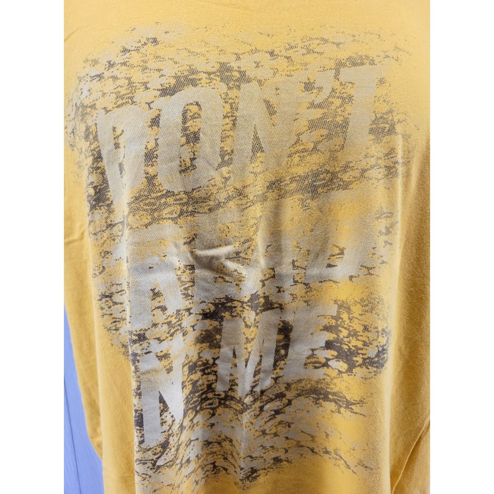 Vintage Grunt Style Club Shirt Adult 2XL Yellow Don't Tread On Me Shirt Mens 2XL Yellow Size US XXL / EU 58 / 5 - 2 Thumbnail