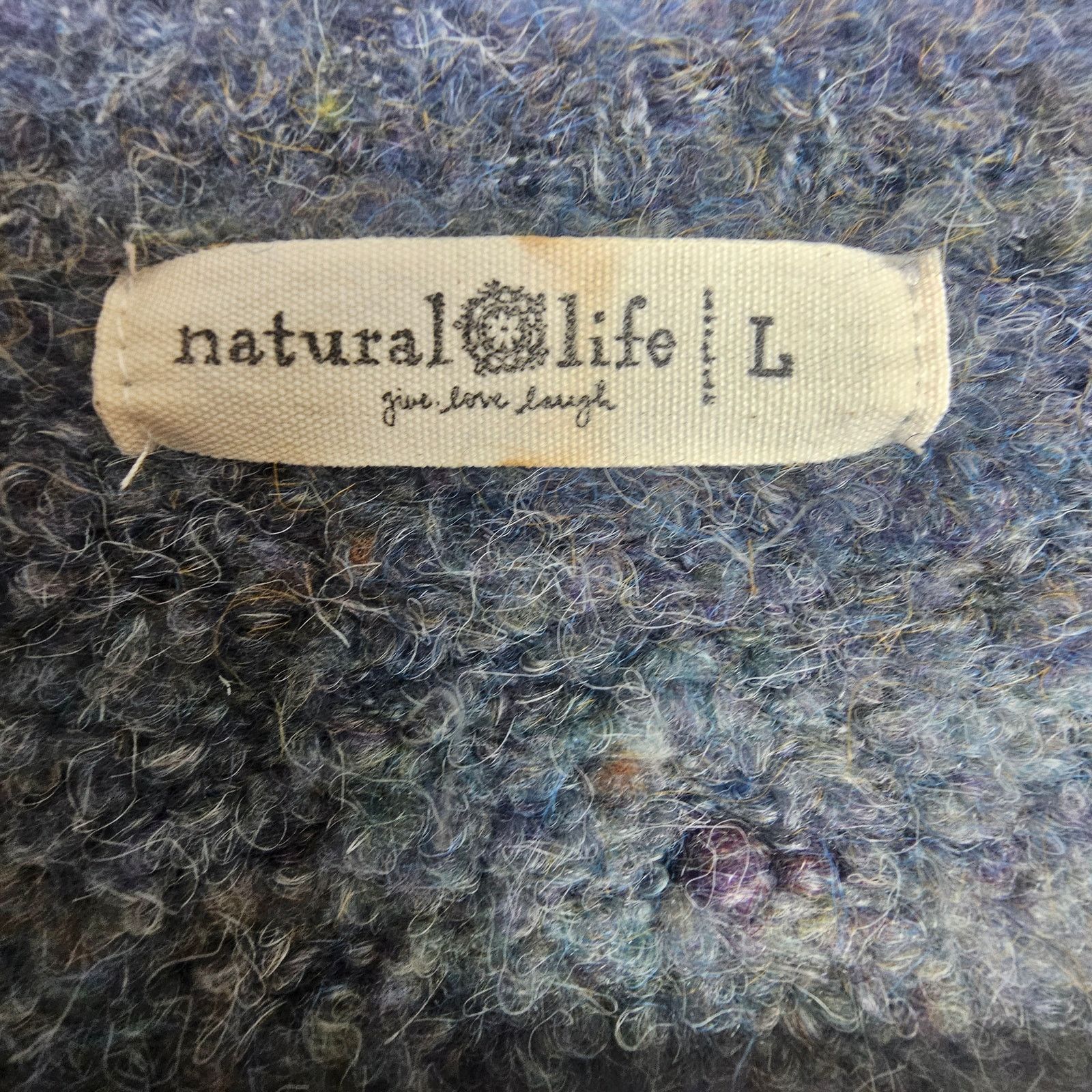Natural Issue Natural Life Earthy V-Neck Sweater Granola Girl Forest Fairy Size L / US 10 / IT 46 - 6 Thumbnail