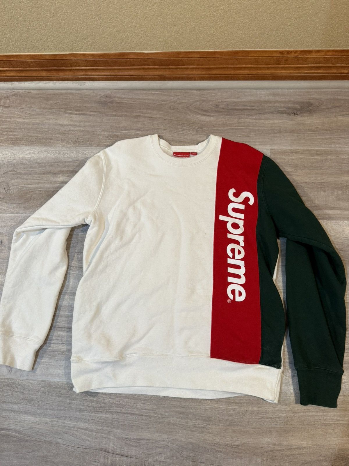 Supreme Panelled Crewneck | Grailed