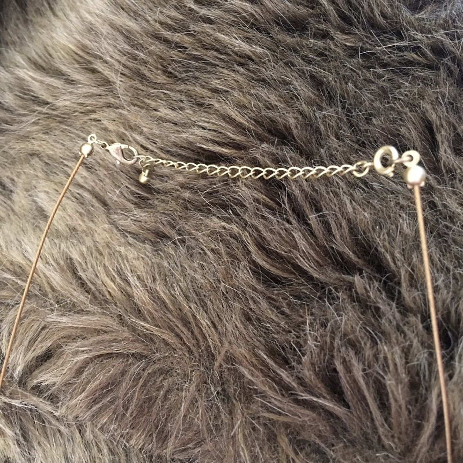 Vintage Vintage SAQ gold tone jeweled choker necklace Size ONE SIZE - 7 Thumbnail