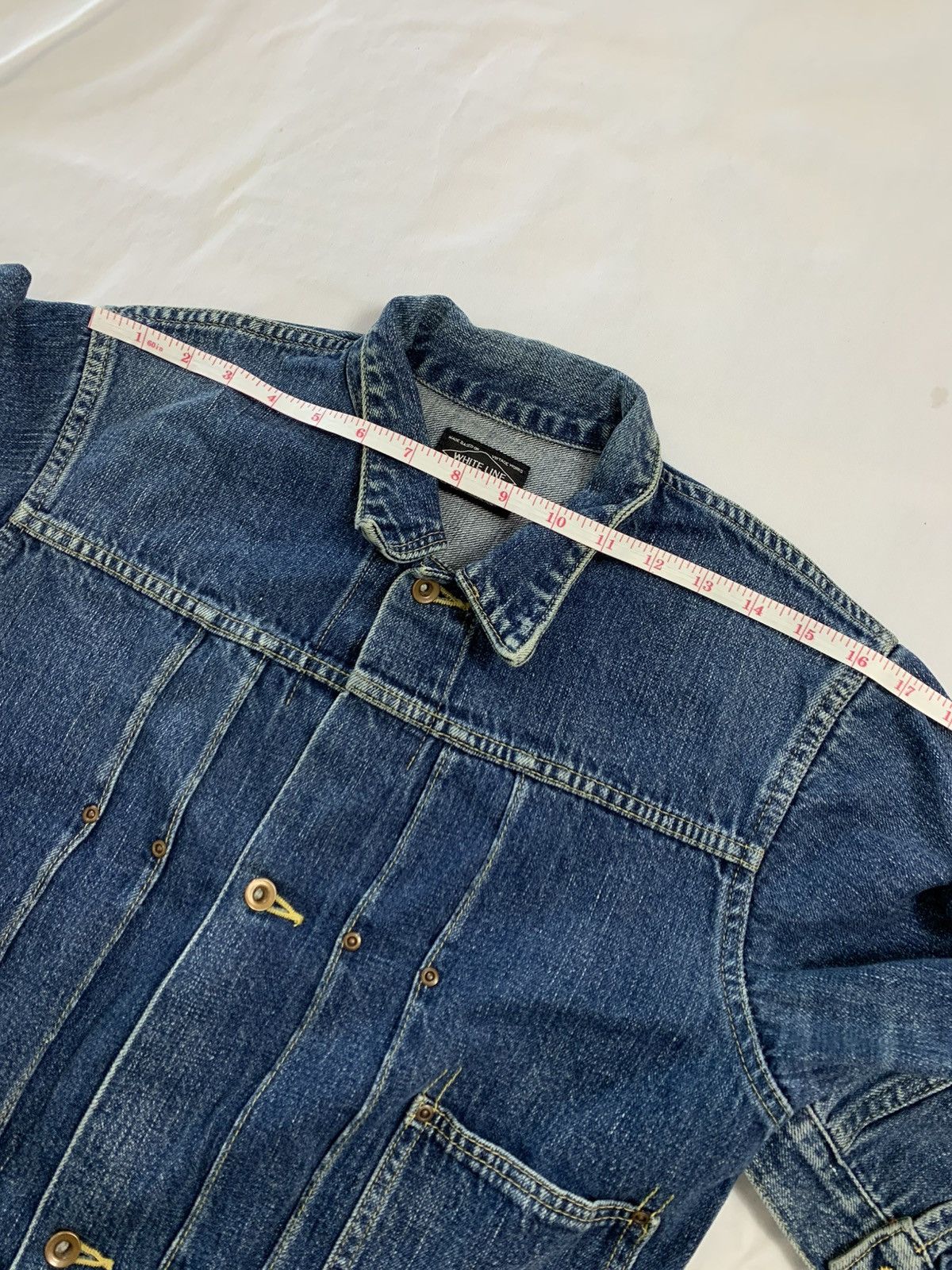 Japanese Brand Type 1 jdenim acket selvedge japan grounded white line Size US M / EU 48-50 / 2 - 14 Thumbnail