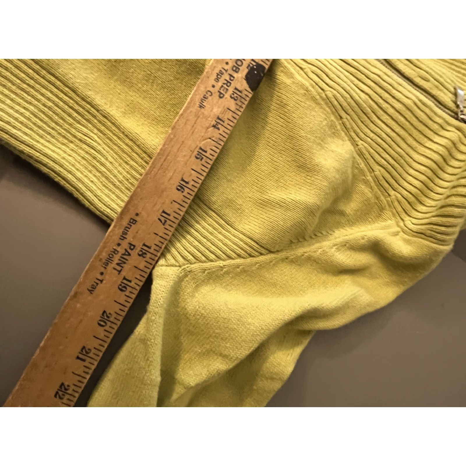 Eddie Bauer Eddie Bauer VINTAGE Lime Green Cable-Knit Half Zip Sweater Women Petite Size PXL Casual Pullover Size XL / US 12-14 / IT 48-50 - 5 Thumbnail