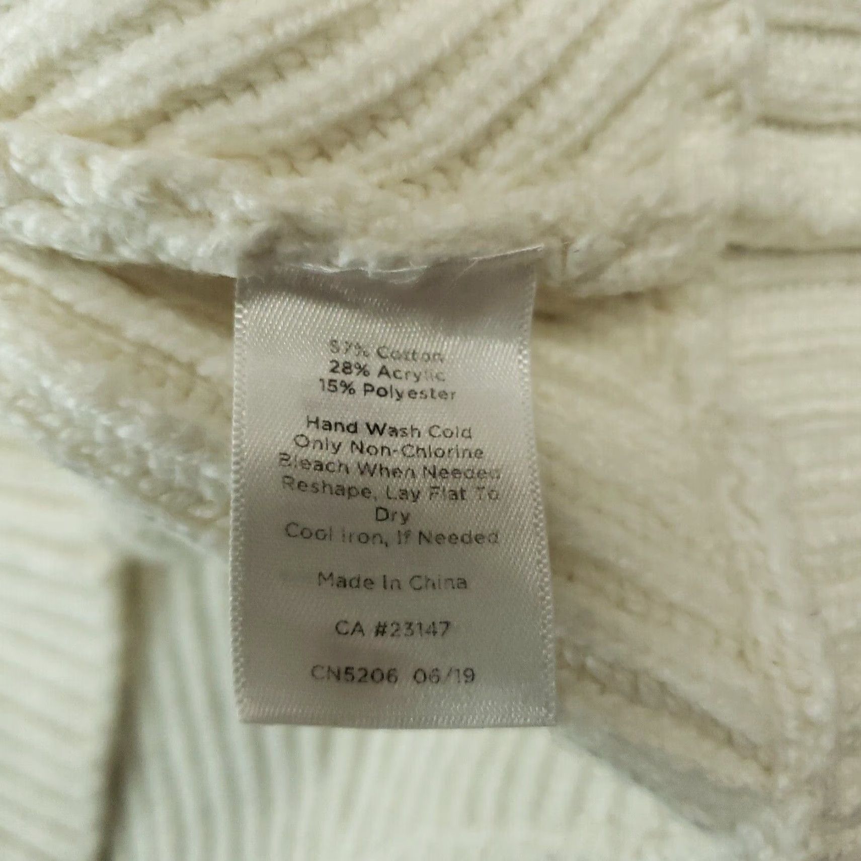 Talbots Talbots Sweater Womens Small White High Neck Long Sleeve Knit Pullover Casual Size S / US 4 / IT 40 - 6 Thumbnail