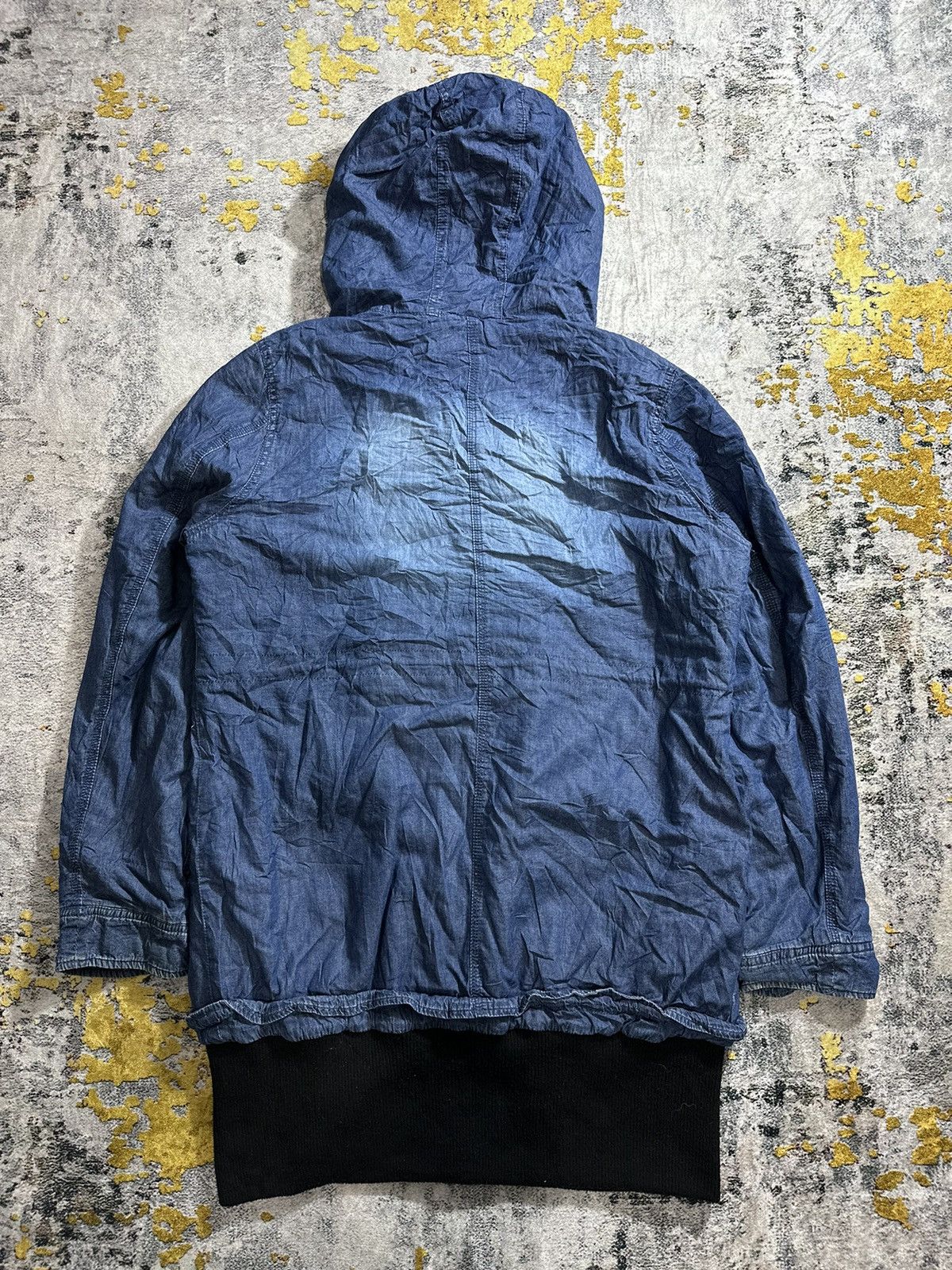 GOA 00s G.O.A LGB STYLE SORRIDERE WASHED MOHAIR HOODIE JACKET Size US XL / EU 56 / 4 - 8 Thumbnail