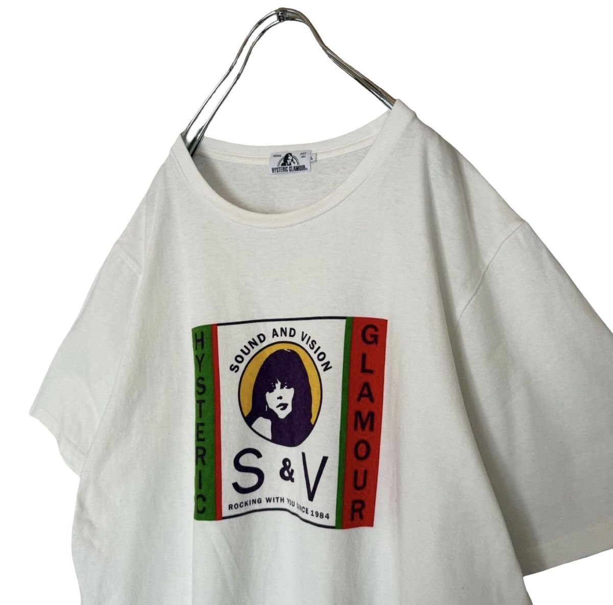 Hysteric Glamour HYSTERIC GLAMOUR "Sound and Vision" 🇮🇹Flag Hysteric Girl Tee Size US L / EU 52-54 / 3 - 3 Thumbnail