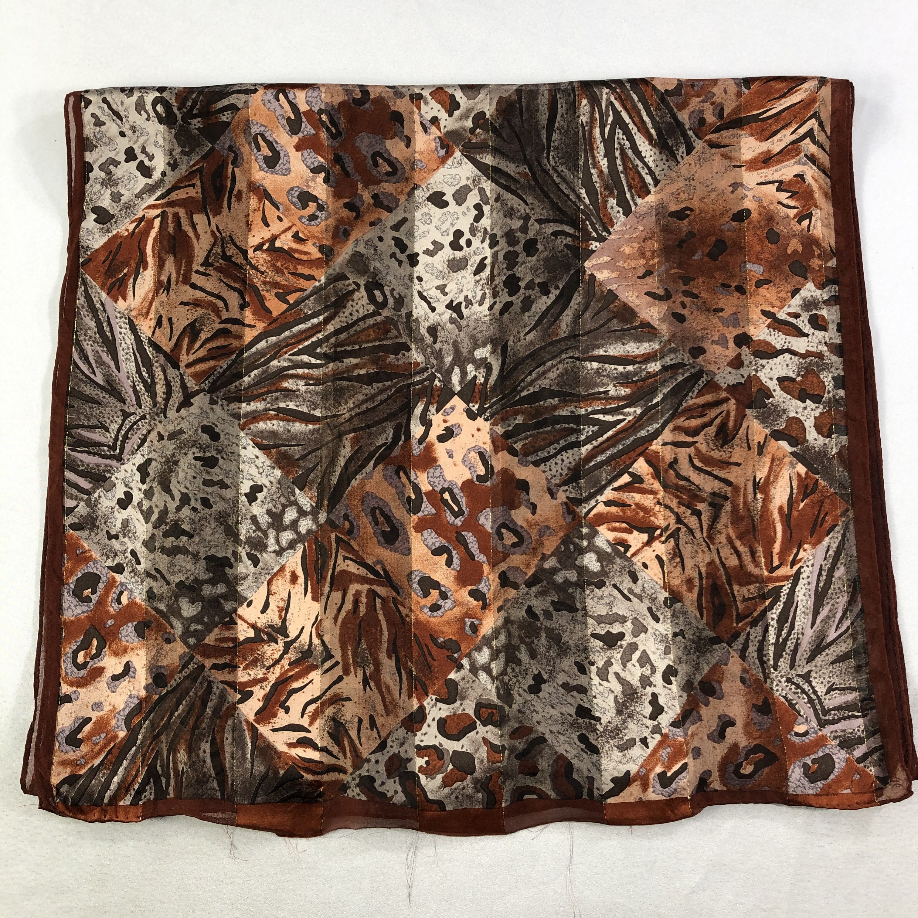 Vintage Vintage Silk Scarf Size ONE SIZE - 4 Thumbnail