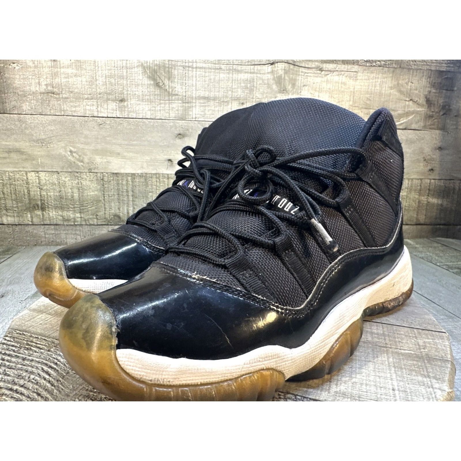 Jordan Brand Air Jordan 11 Retro Space Jam 2016 Sneaker, Jordan, Size 6Y, Black, Athletic, Mens Size US 5 / EU 37 - 3 Thumbnail
