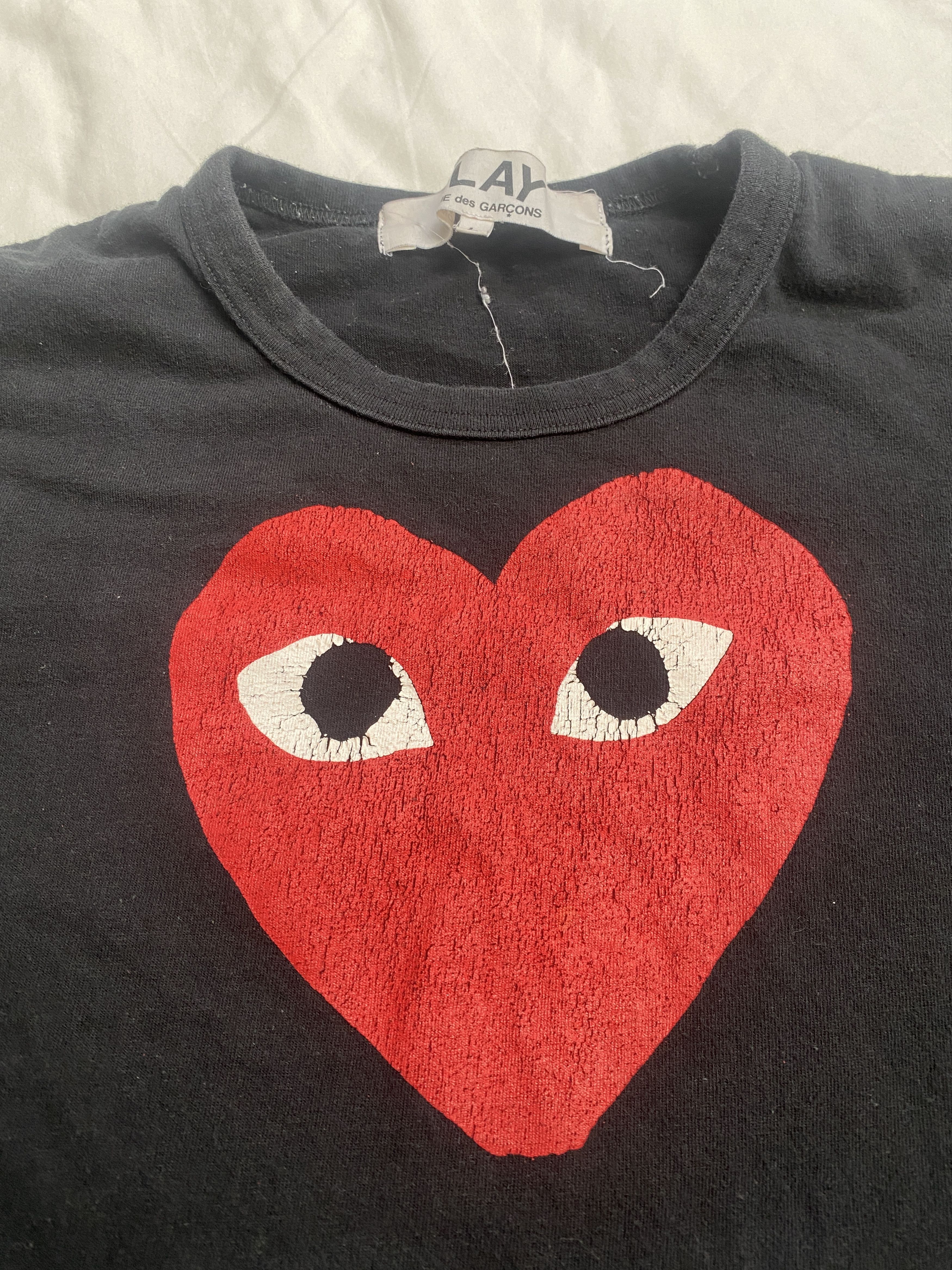 Comme des Garcons PLAY CDG Comme des Garcons Play big heart t-shirt tee Size US L / EU 52-54 / 3 - 7 Thumbnail