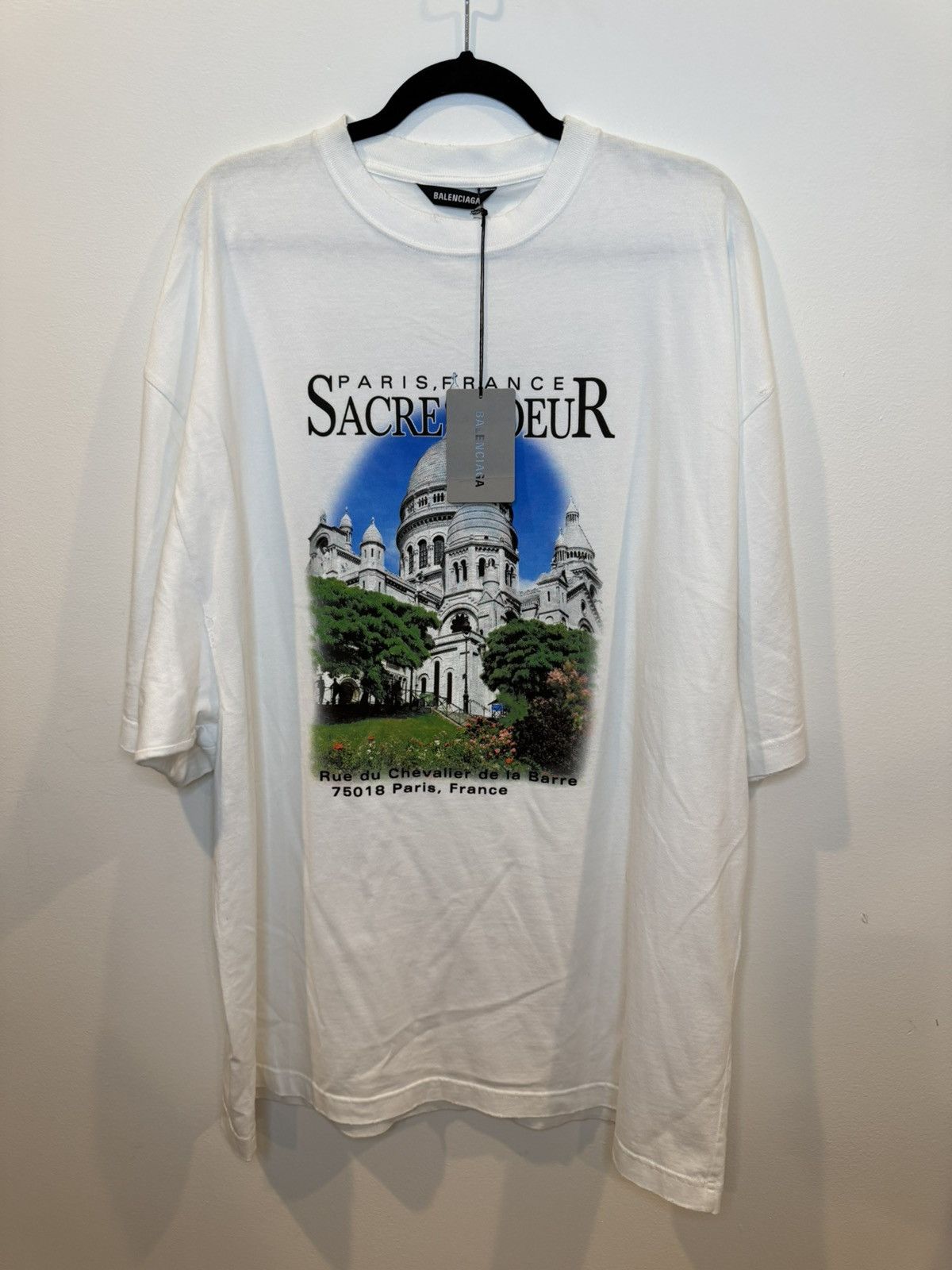 Balenciaga SACRE COUR VINTAGE JERSEY Tee