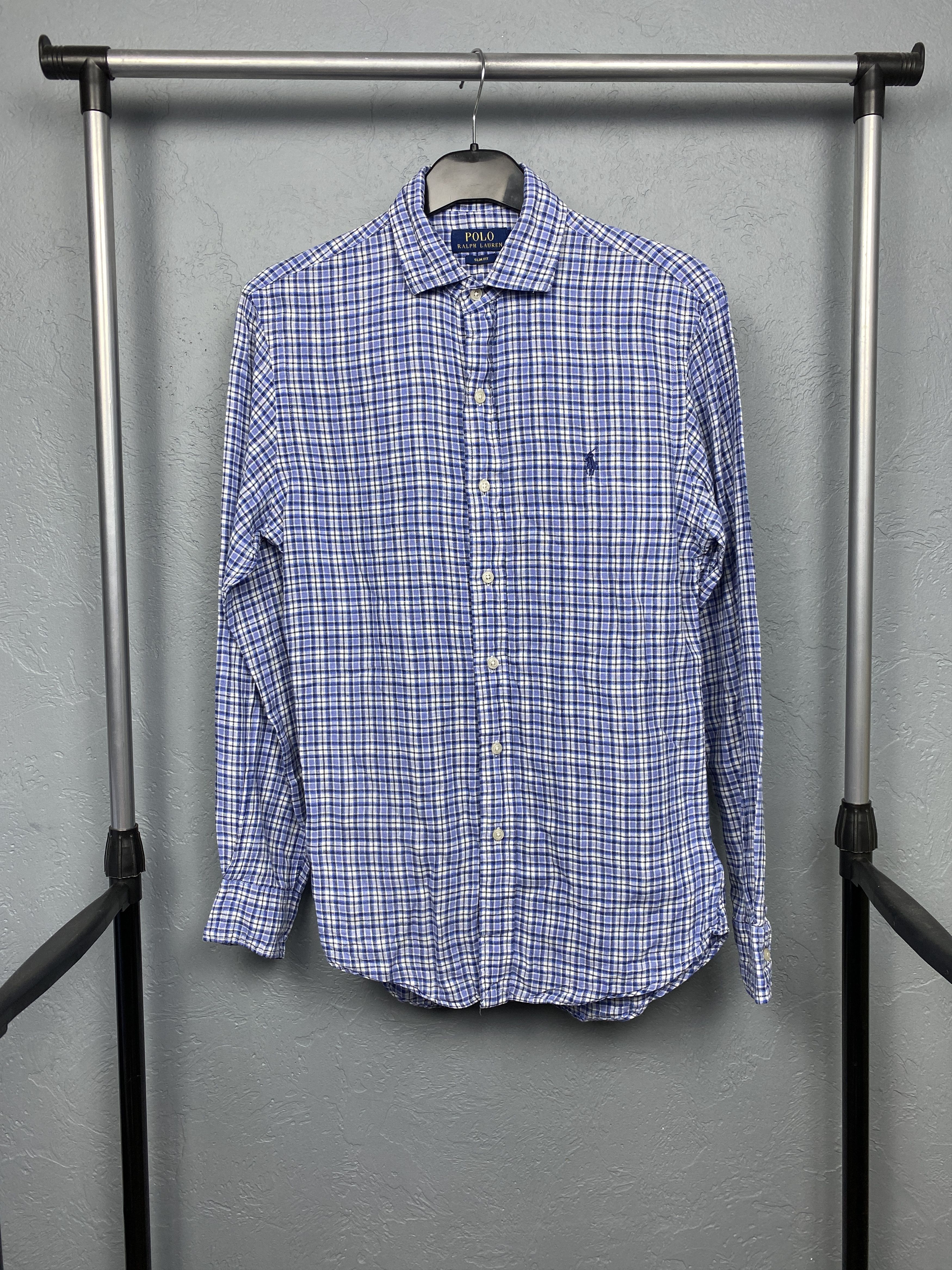 Polo Ralph Lauren × Ralph Lauren × Vintage Polo Ralph Lauren Mens LINEN Long Sleeve Shirt Y2K Size US S / EU 44-46 / 1 - 1 Thumbnail