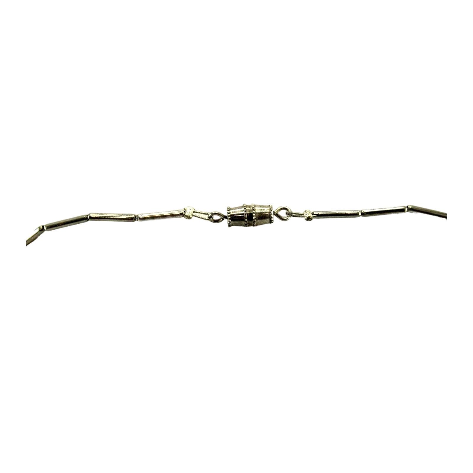 Other Vintage Genuine Hematite Necklace • Silvertone Beads • 20" Size ONE SIZE - 3 Thumbnail