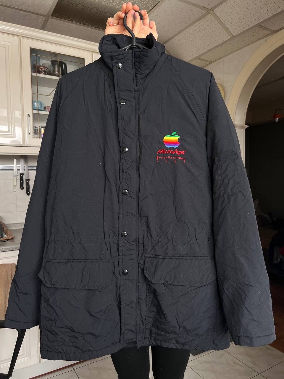 Apple Vintage 90s Apple Computers Windbreaker Zip Jacket 89/90 USA Size US M / EU 48-50 / 2 - 2 Thumbnail