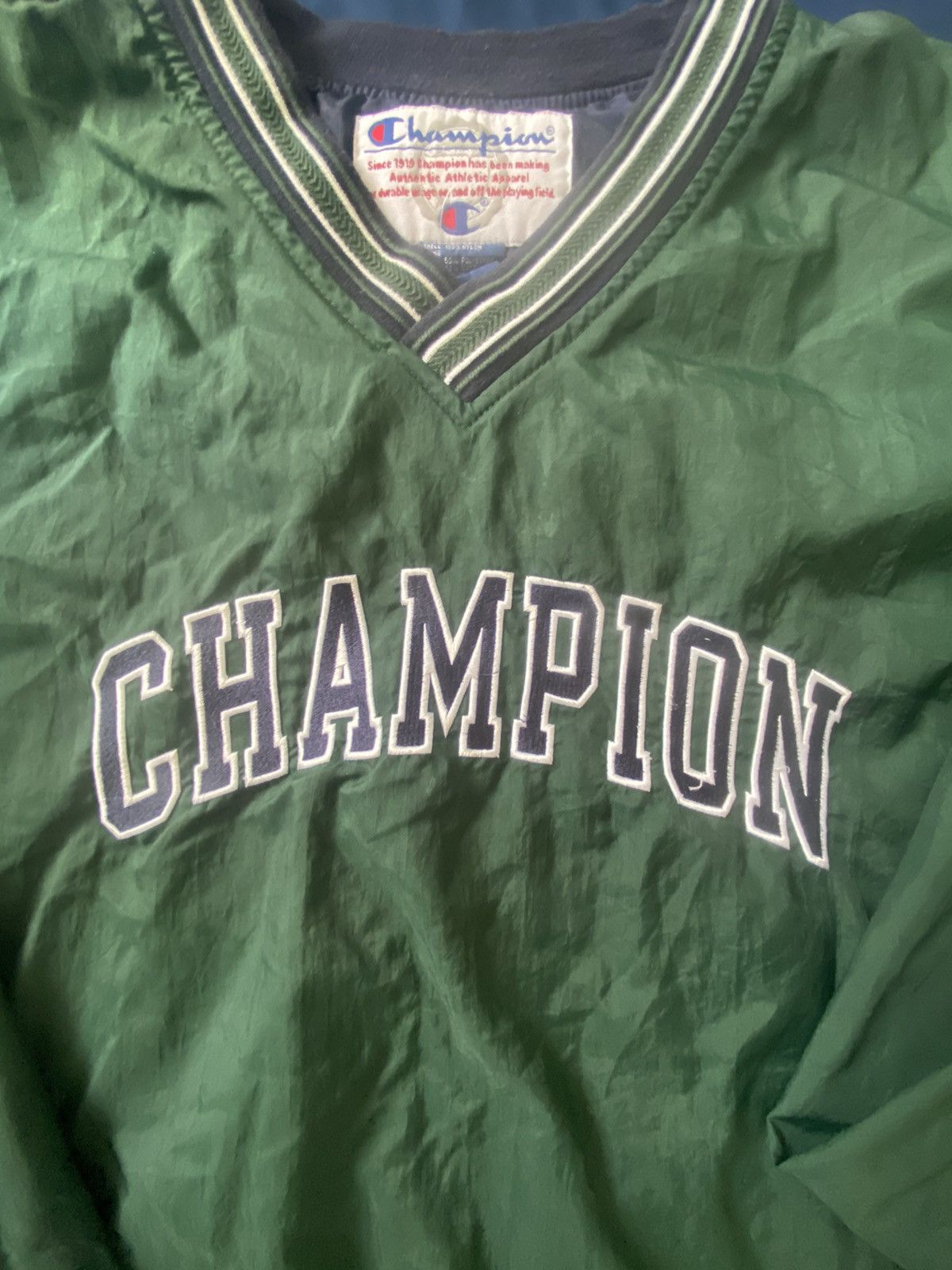 Champion Vintage 90’s Champion Nylon Pull Over Windbreaker Size US L / EU 52-54 / 3 - 4 Thumbnail